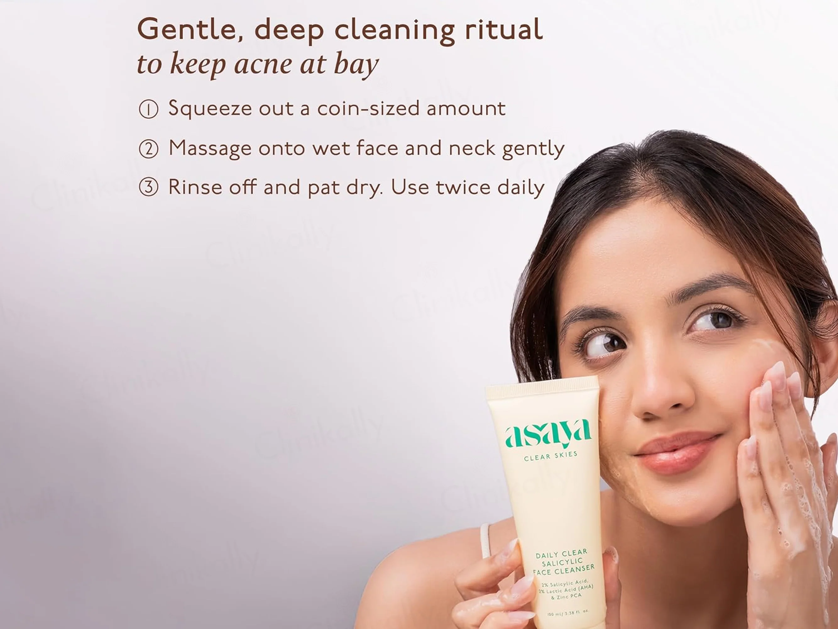 Asaya Daily Clear 2% Salicylic Acid Face Cleanser - Image 4