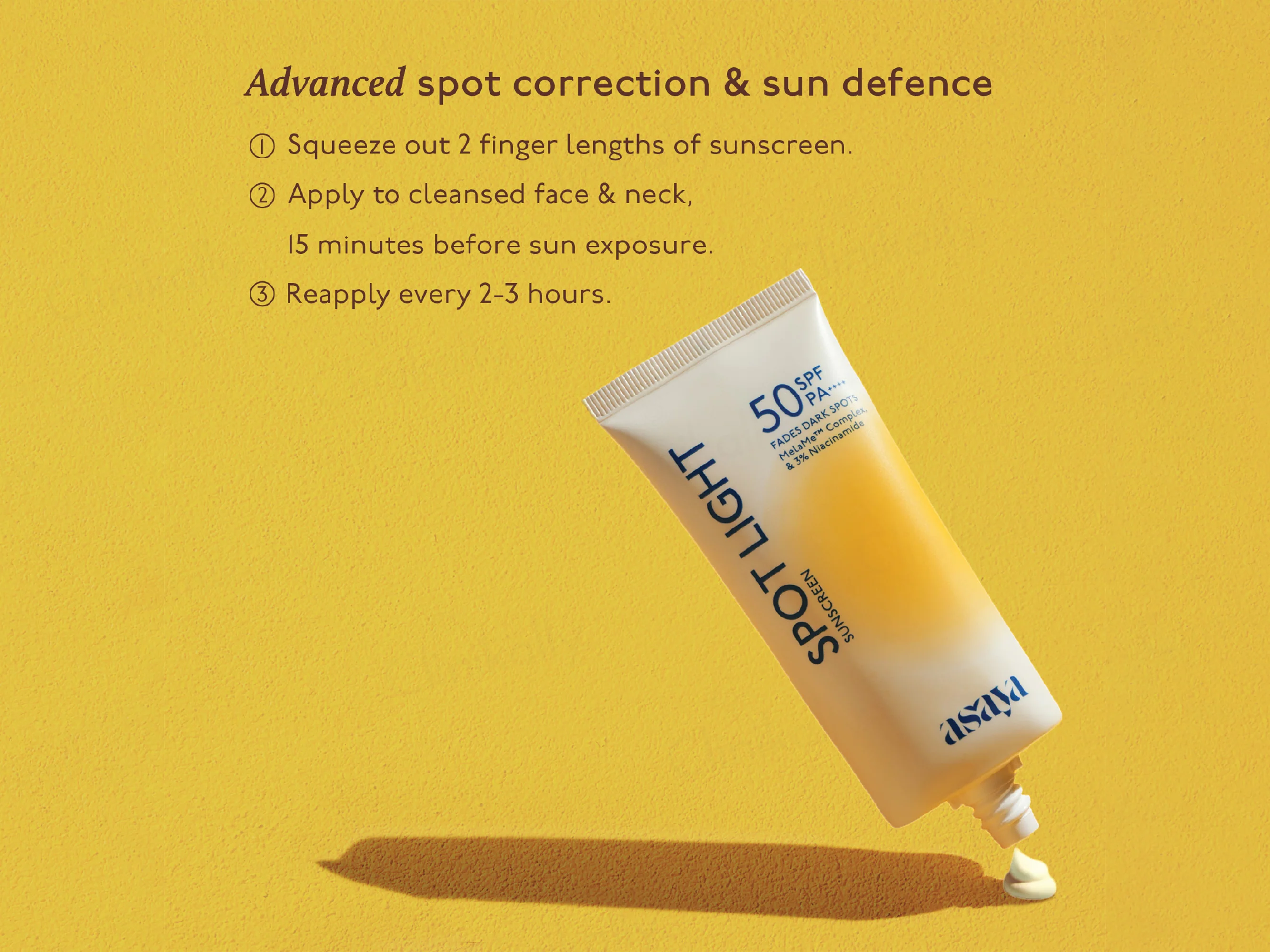 Asaya Spot Light Sunscreen SPF 50 PA++++ - Image 7