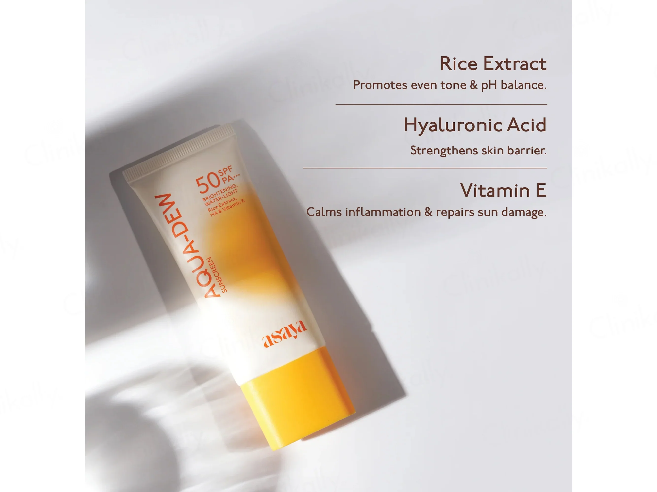 Asaya Under One Sun Aqua-Dew Sunscreen SPF 50 PA+++ - Image 5