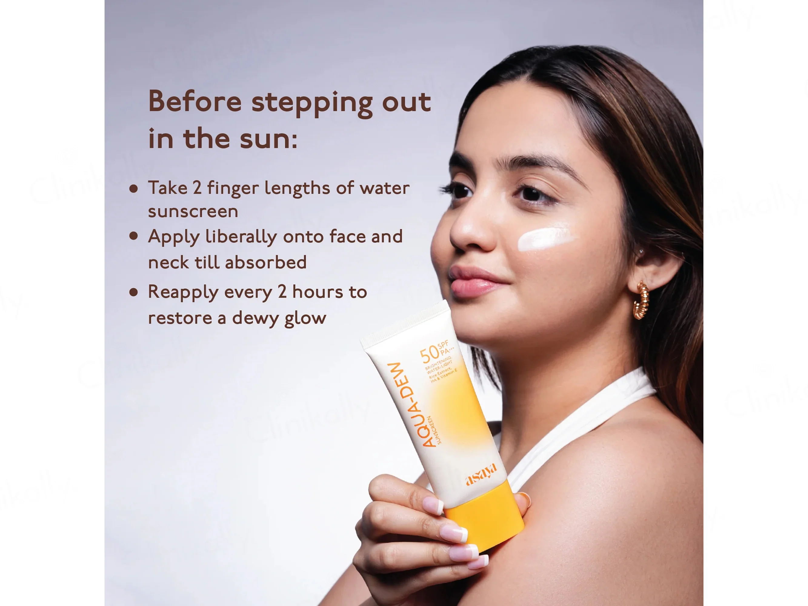 Asaya Under One Sun Aqua-Dew Sunscreen SPF 50 PA+++ - Image 8