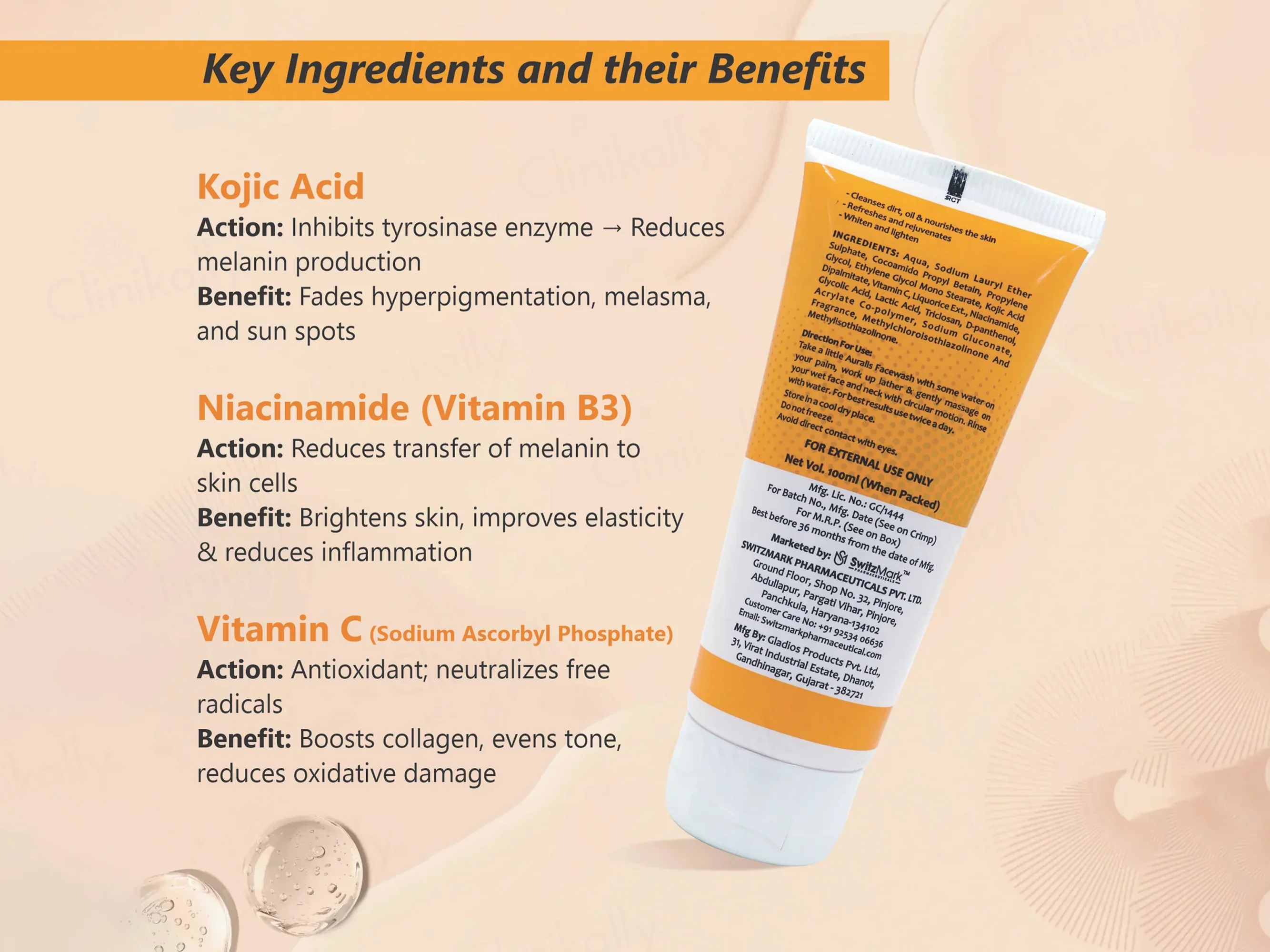 Auralis Vitamin C Skin Brightening Face Wash - Image 3