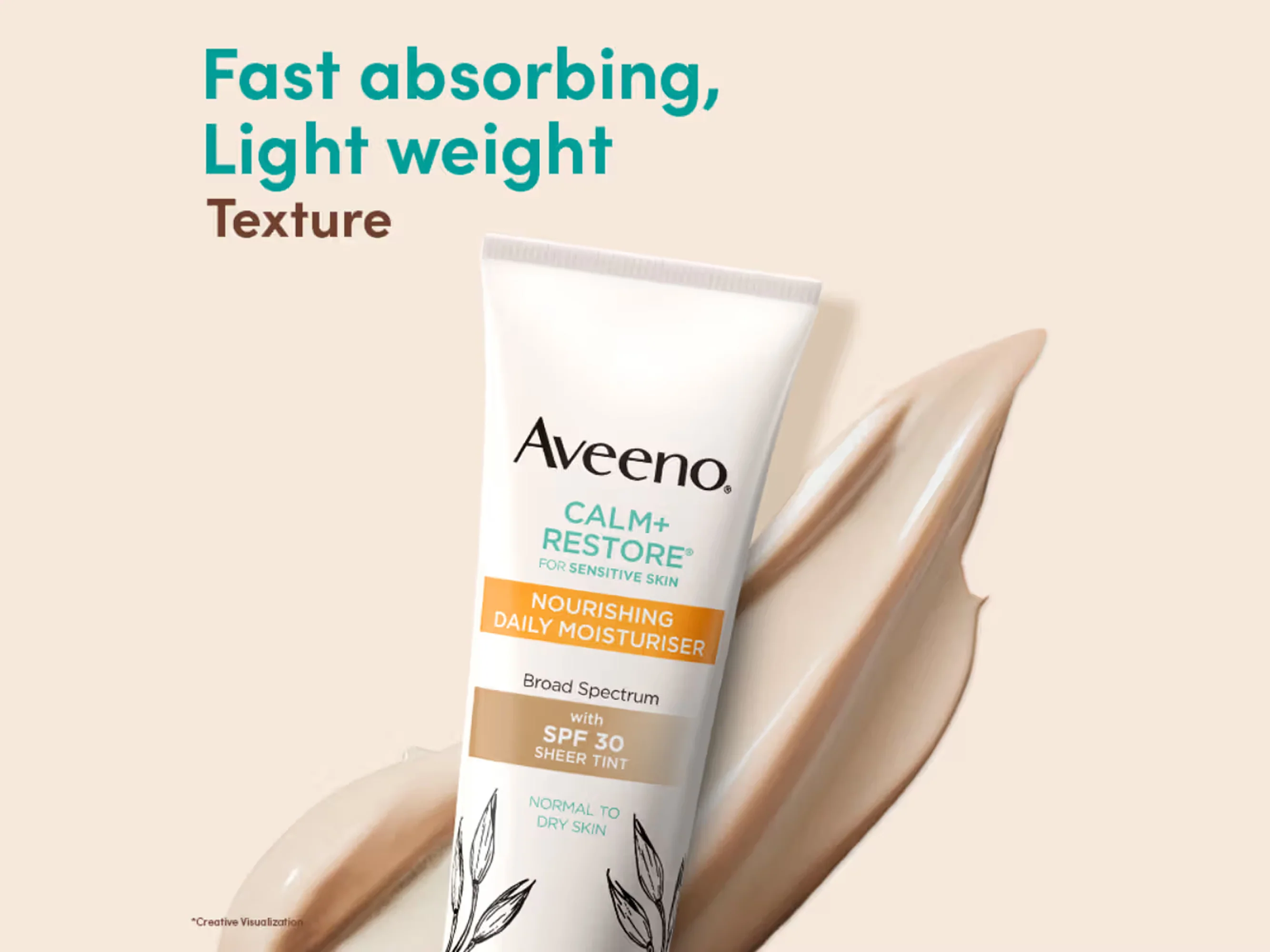 Aveeno Calm+ Restore Nourishing Daily Moisturiser Sheer Tint SPF 30 - Image 5