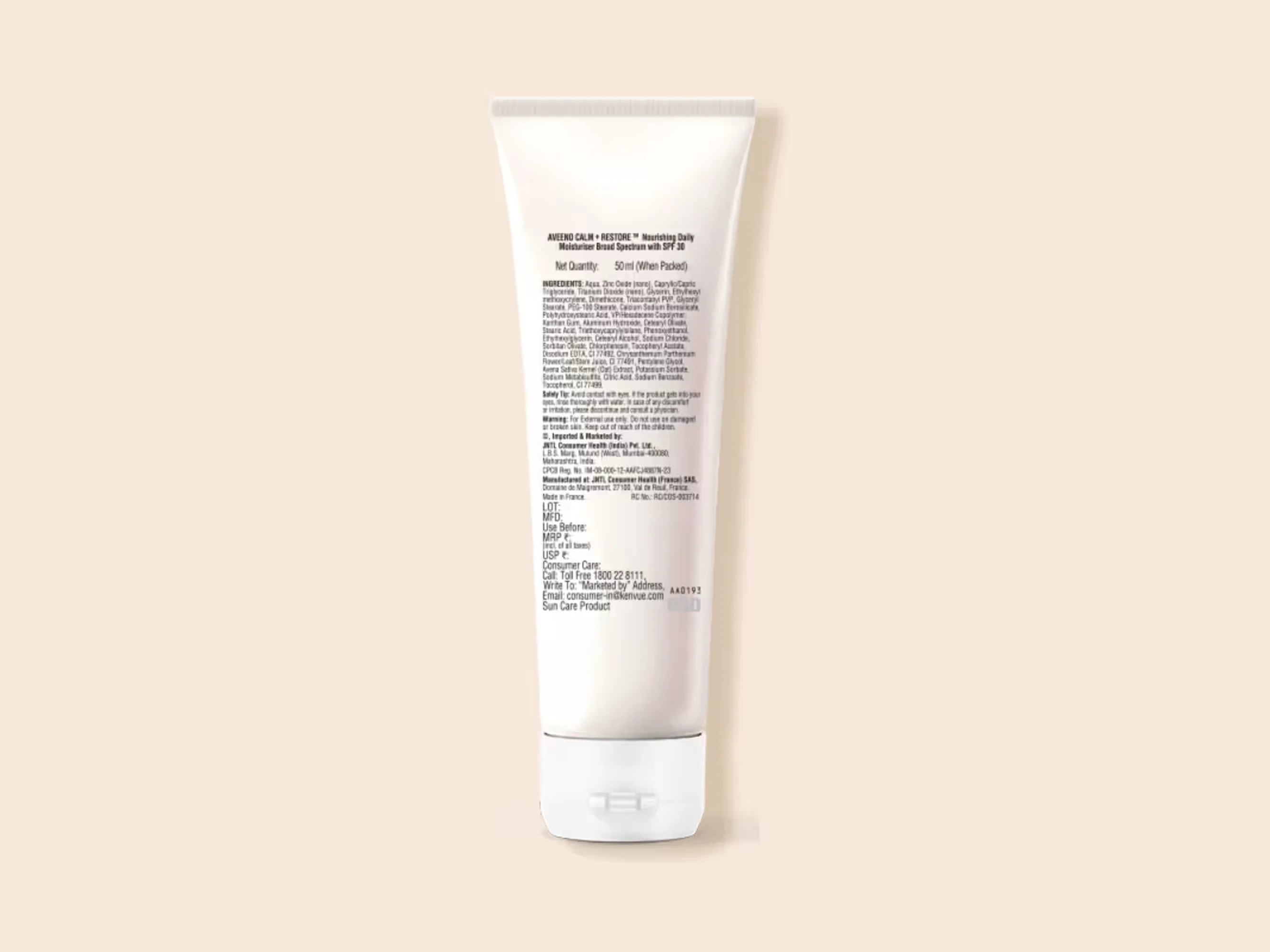 Aveeno Calm+ Restore Nourishing Daily Moisturiser Sheer Tint SPF 30 - Image 7