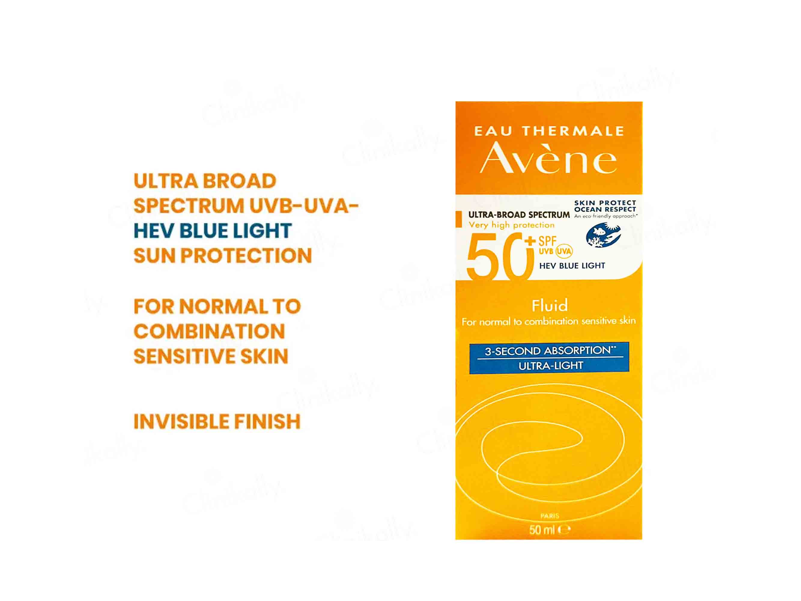 Avene Very High Protection Ultra-Light Sunscreen Fluid SPF 50+ - Image 2