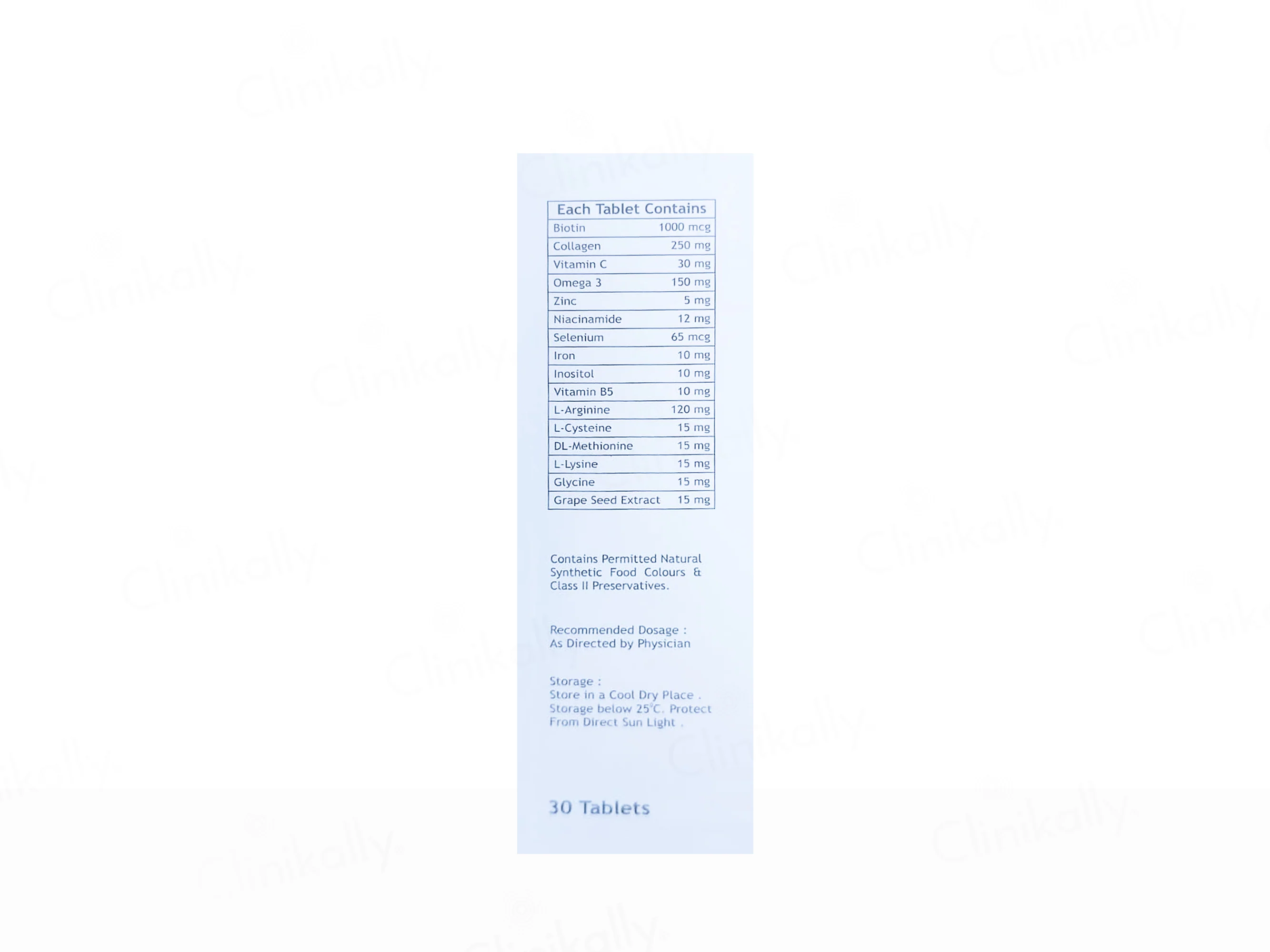 Azelia Biotin & Collagen Supplement Tablet - Image 3
