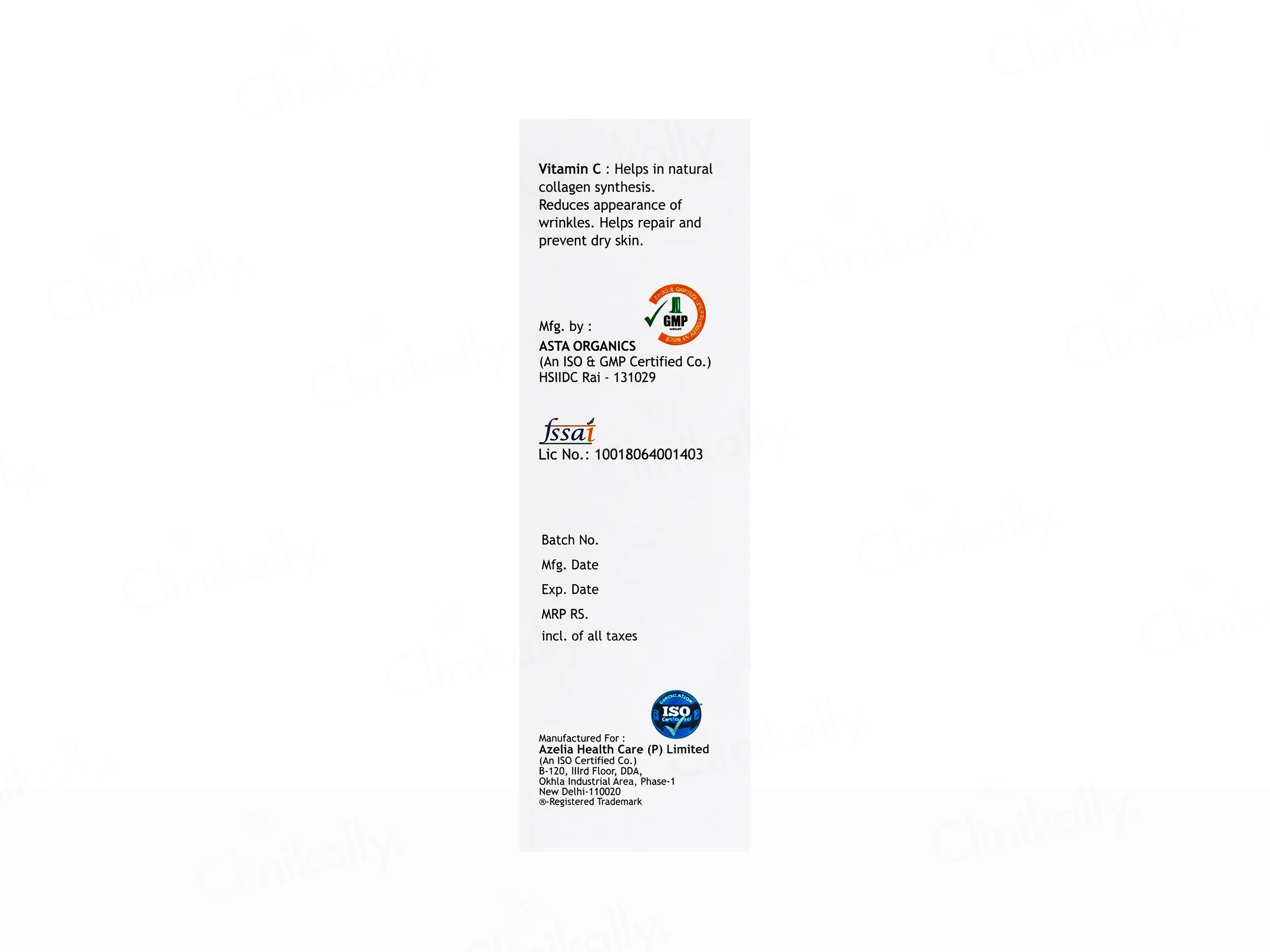 Azelia I-Vit C MD Mouth Dissolving Tablet - Image 2