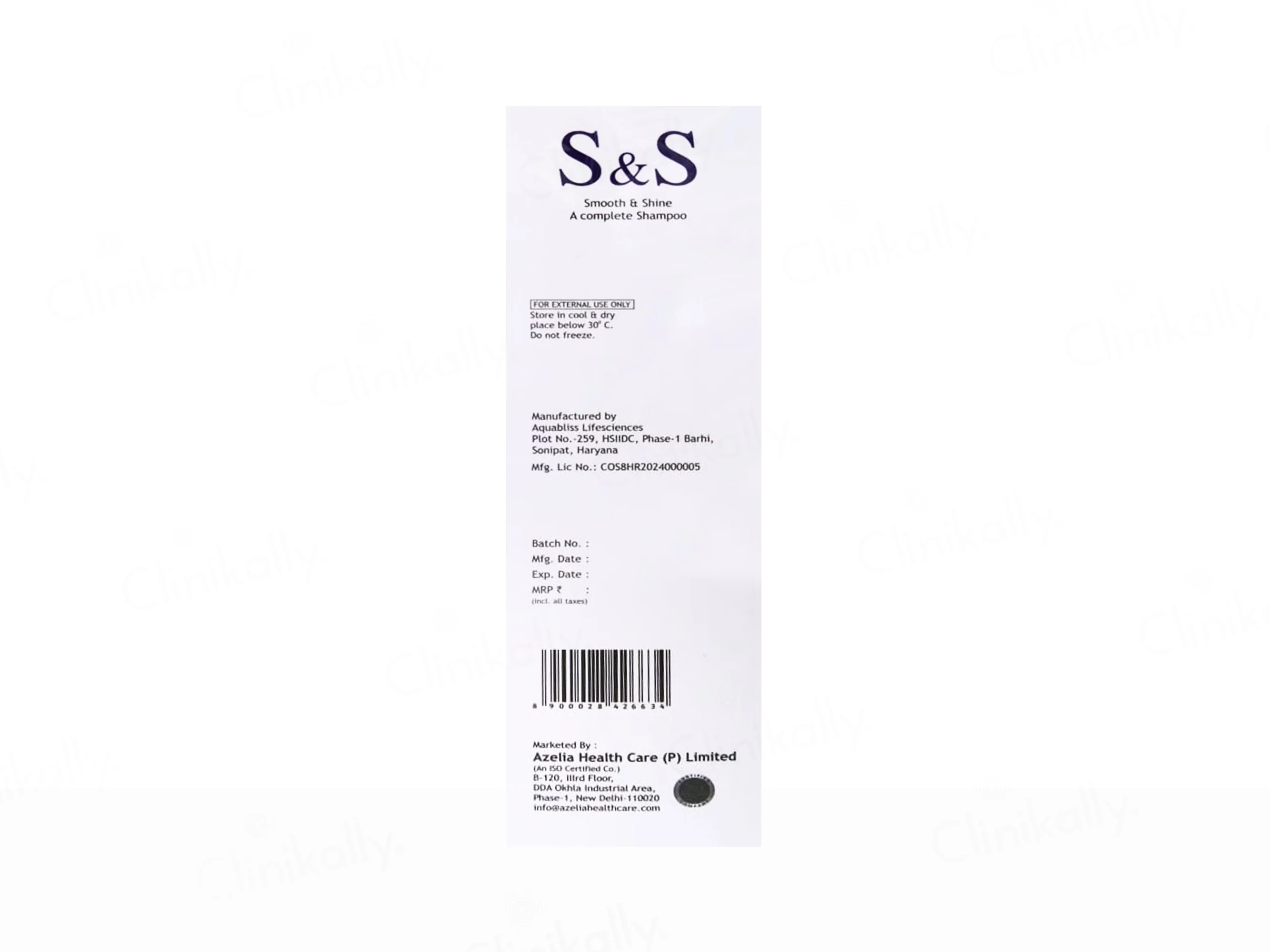 Azelia S & S Smooth & Shine Complete Shampoo - Image 3