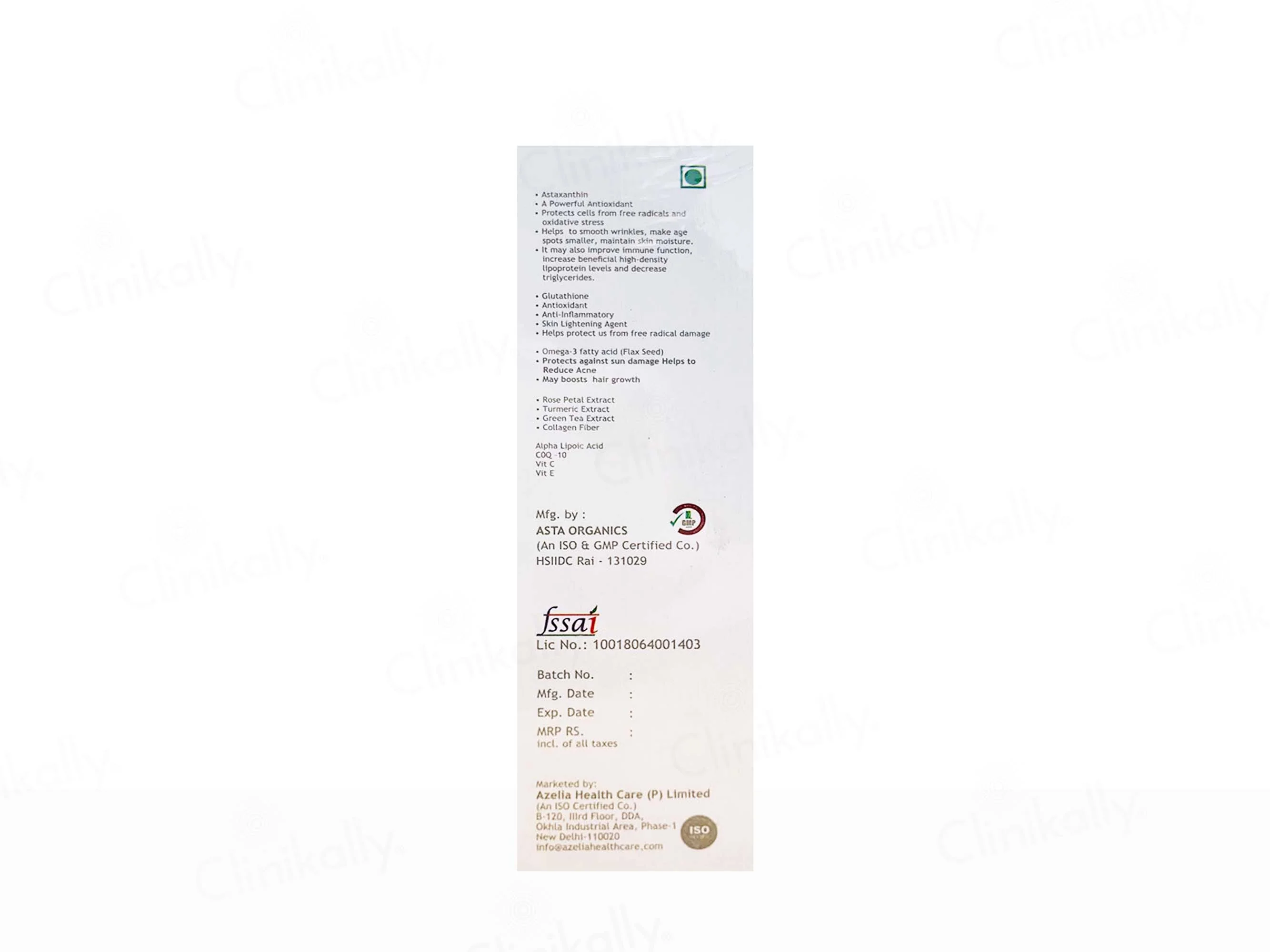 Azicare Complete Skin Nutrition Tablet - Image 3