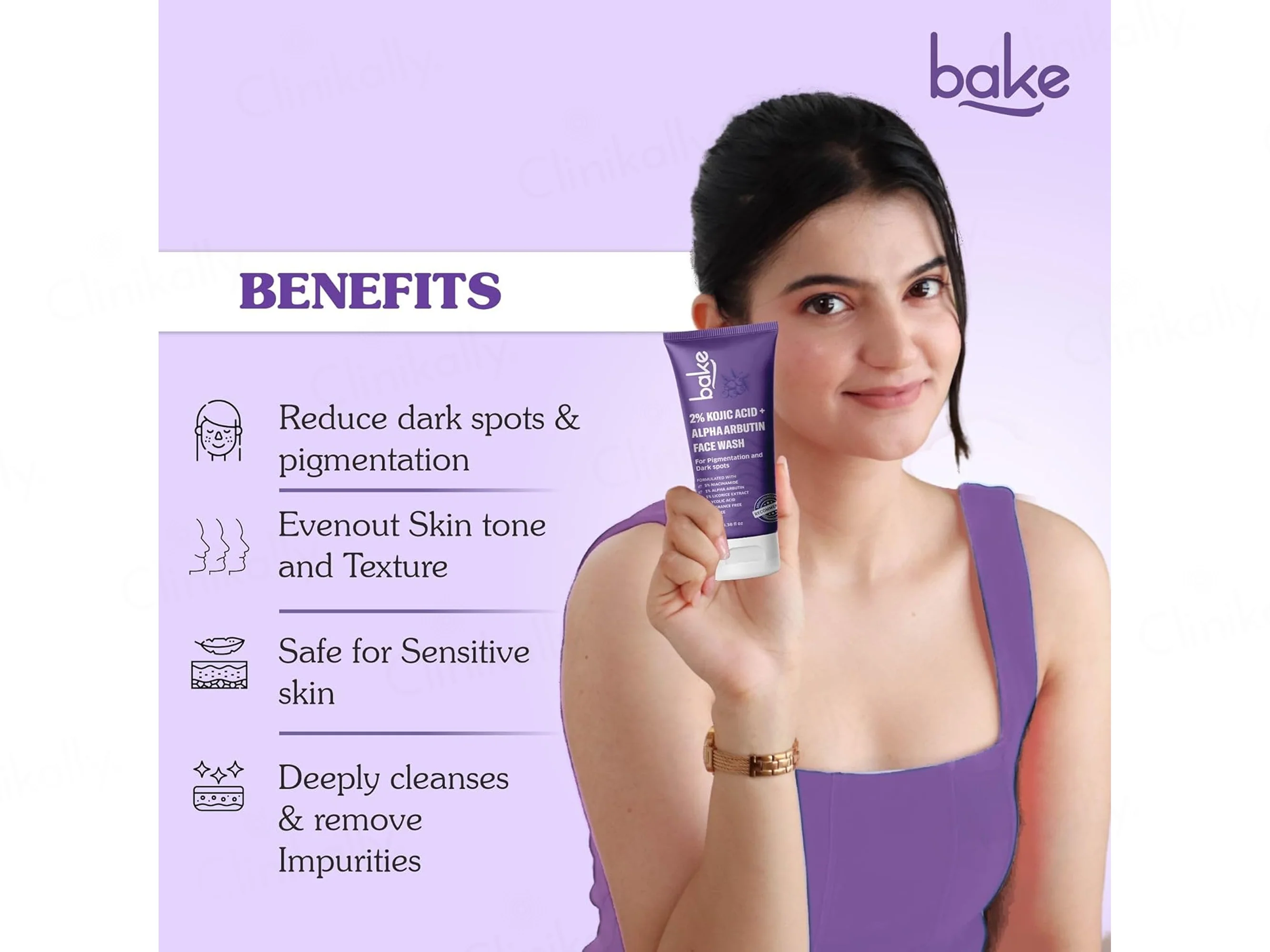 Bake 2% Kojic Acid + Alpha Arbutin Facewash - Image 2