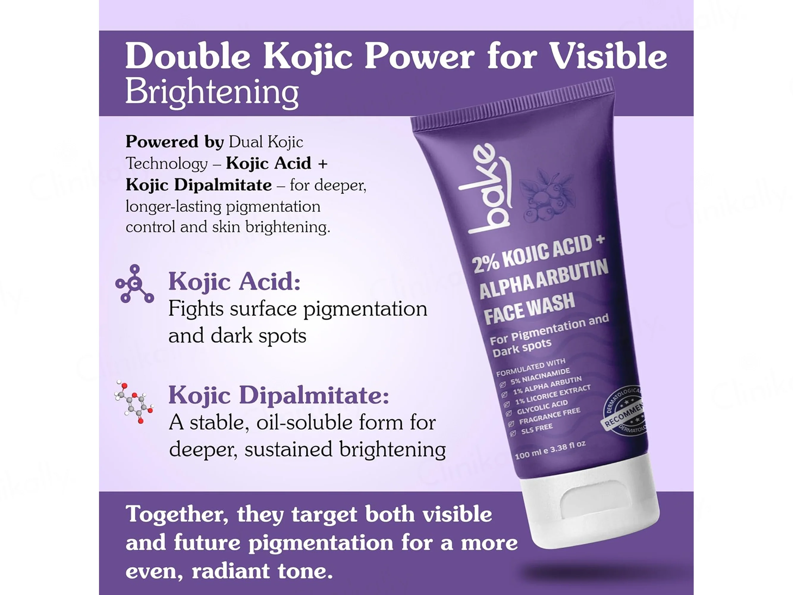 Bake 2% Kojic Acid + Alpha Arbutin Facewash - Image 3