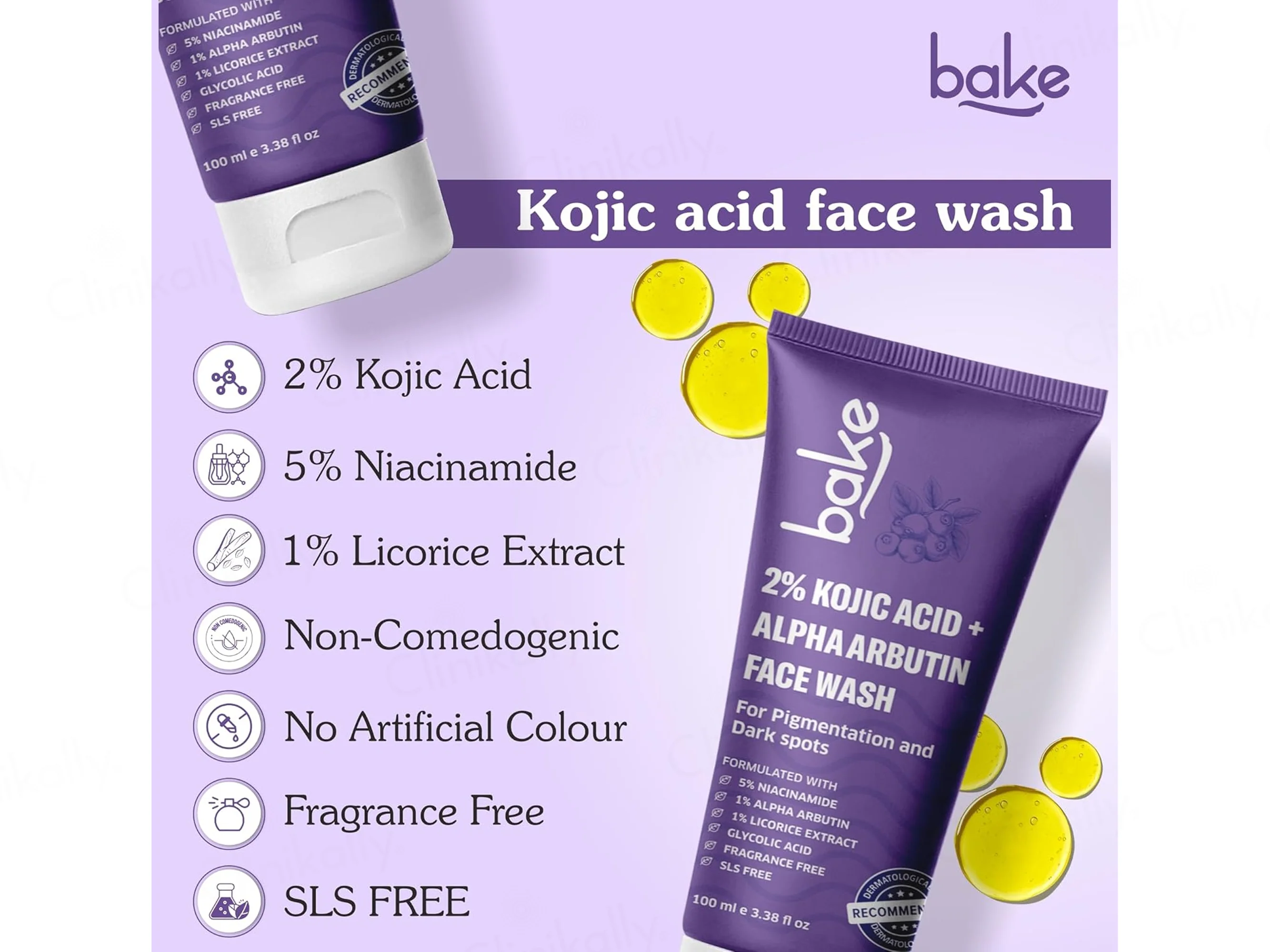 Bake 2% Kojic Acid + Alpha Arbutin Facewash - Image 6