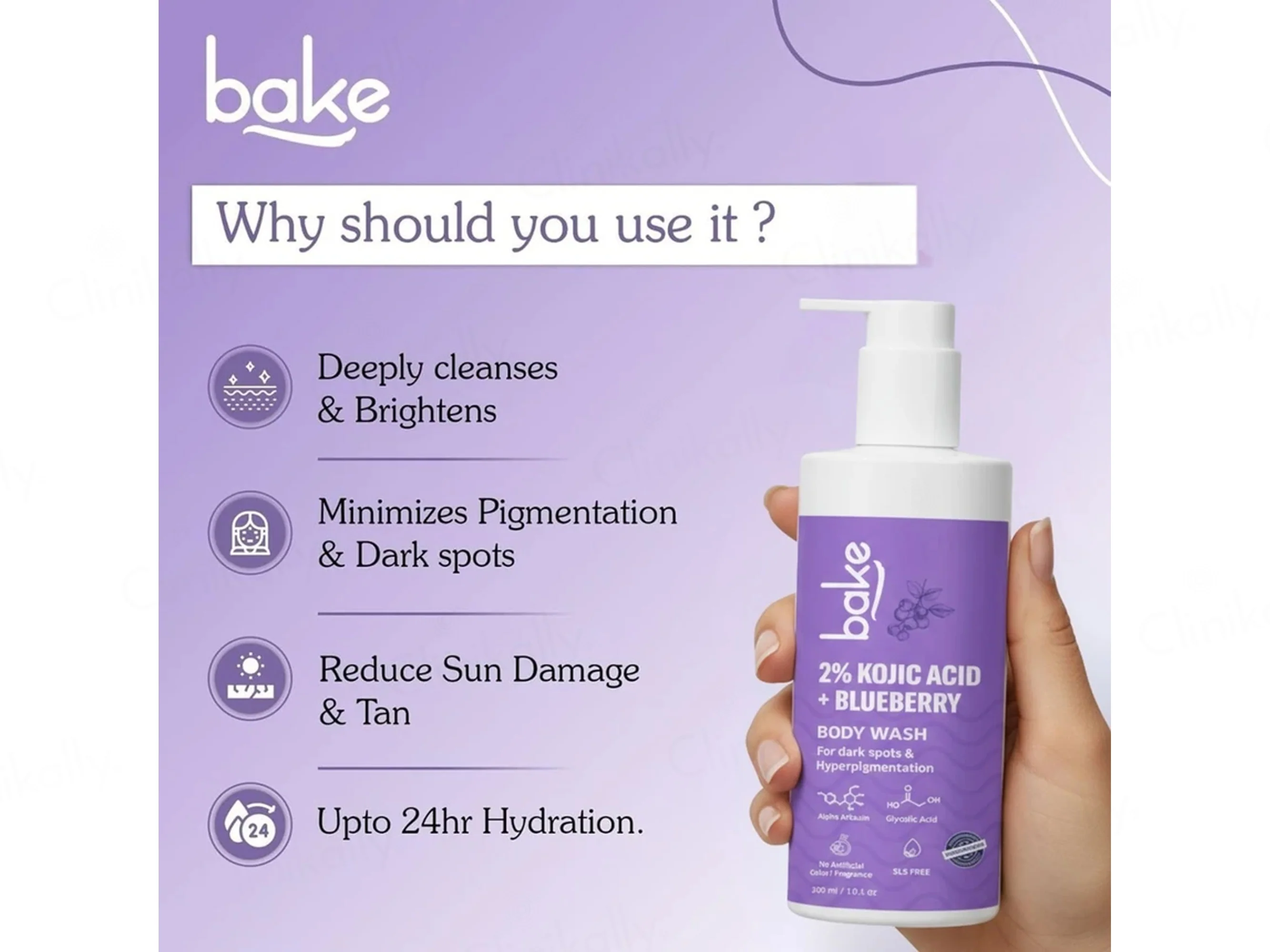Bake 2% Kojic Acid + Blueberry Body Wash - Image 2