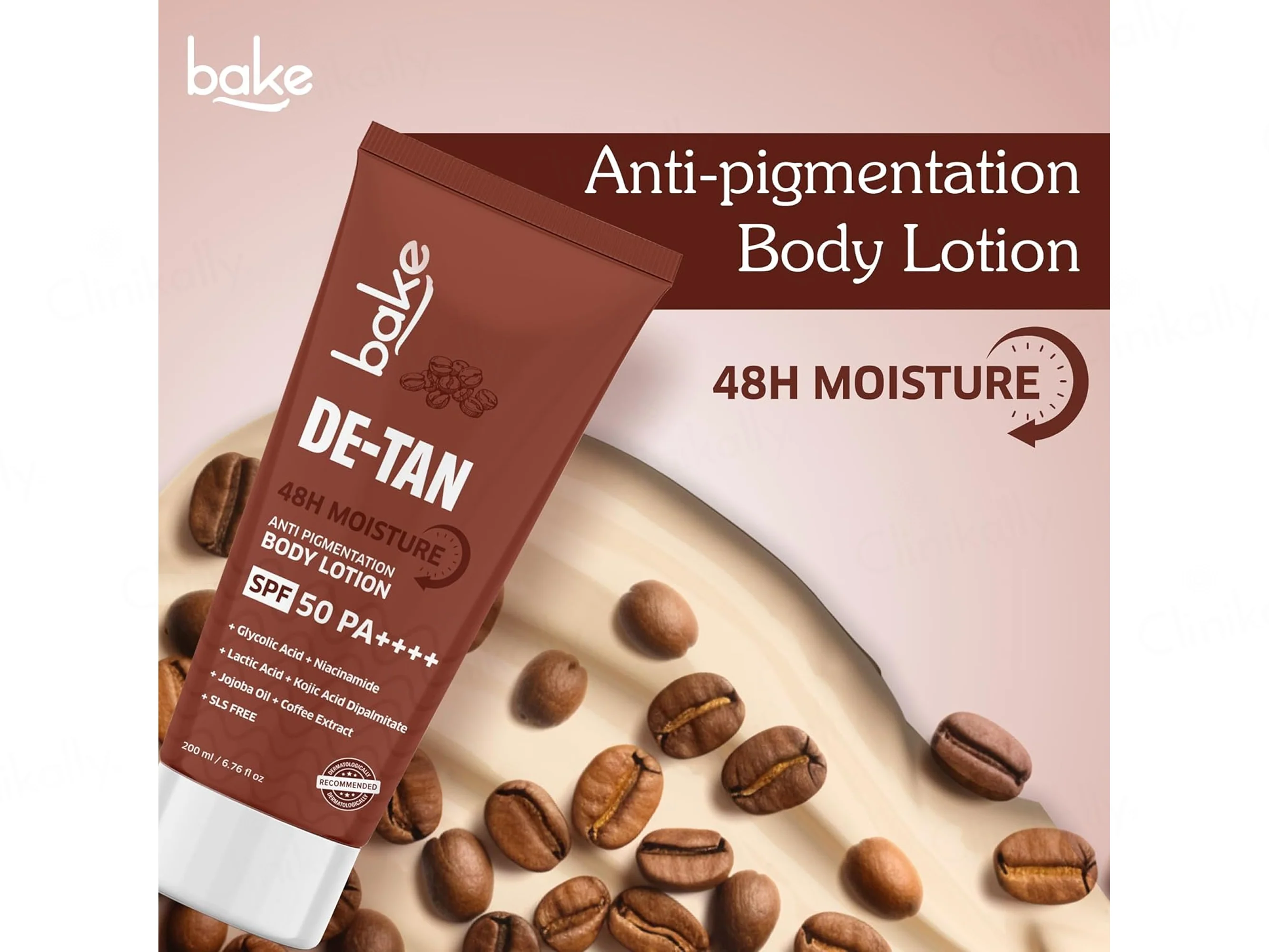 Bake De-Tan Anti Pigmentation Body Lotion SPF 50 PA++++ - Image 5