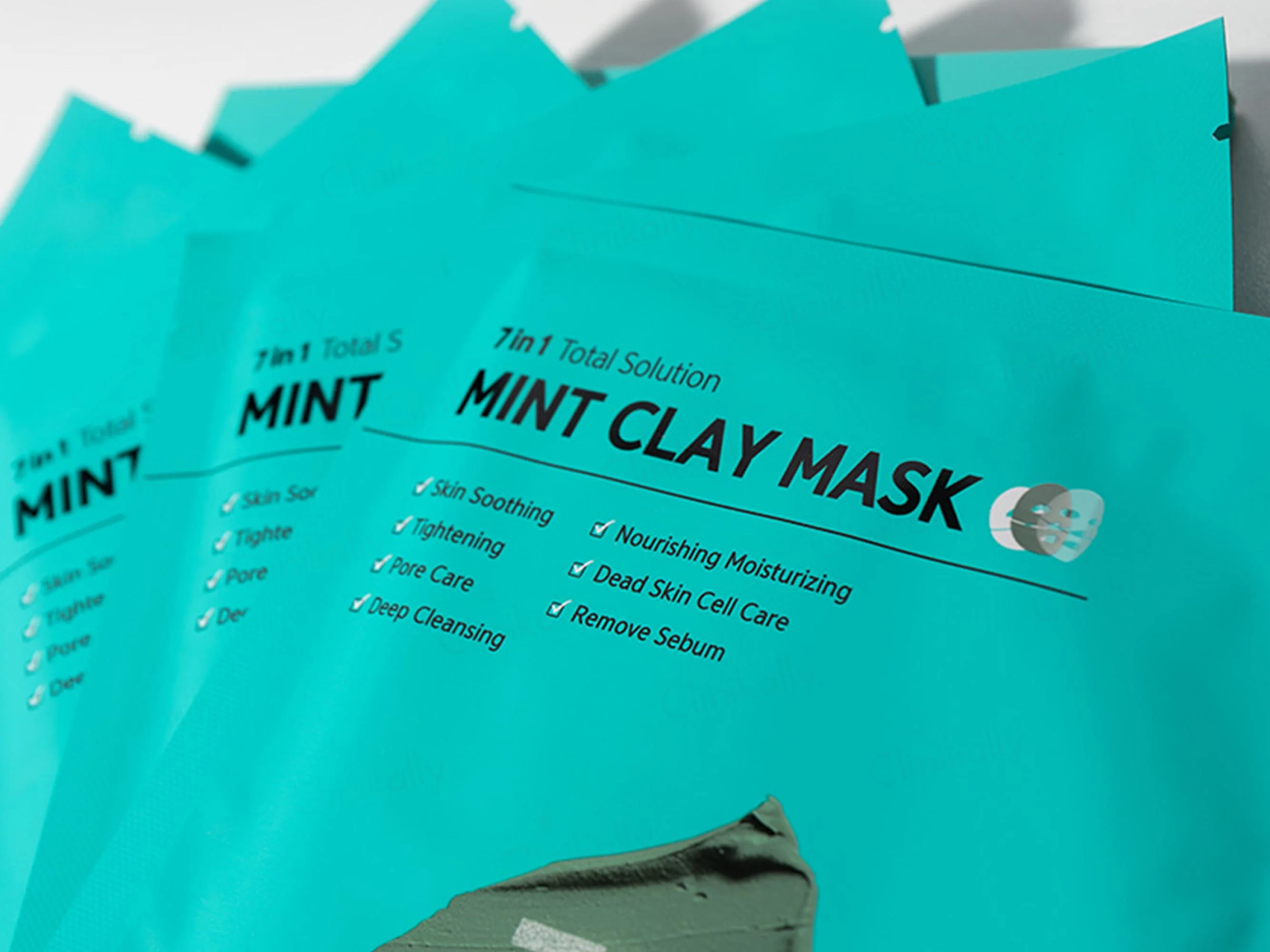 Barulab 7 in 1 Total Solution Mint Clay Sheet Mask - Image 3