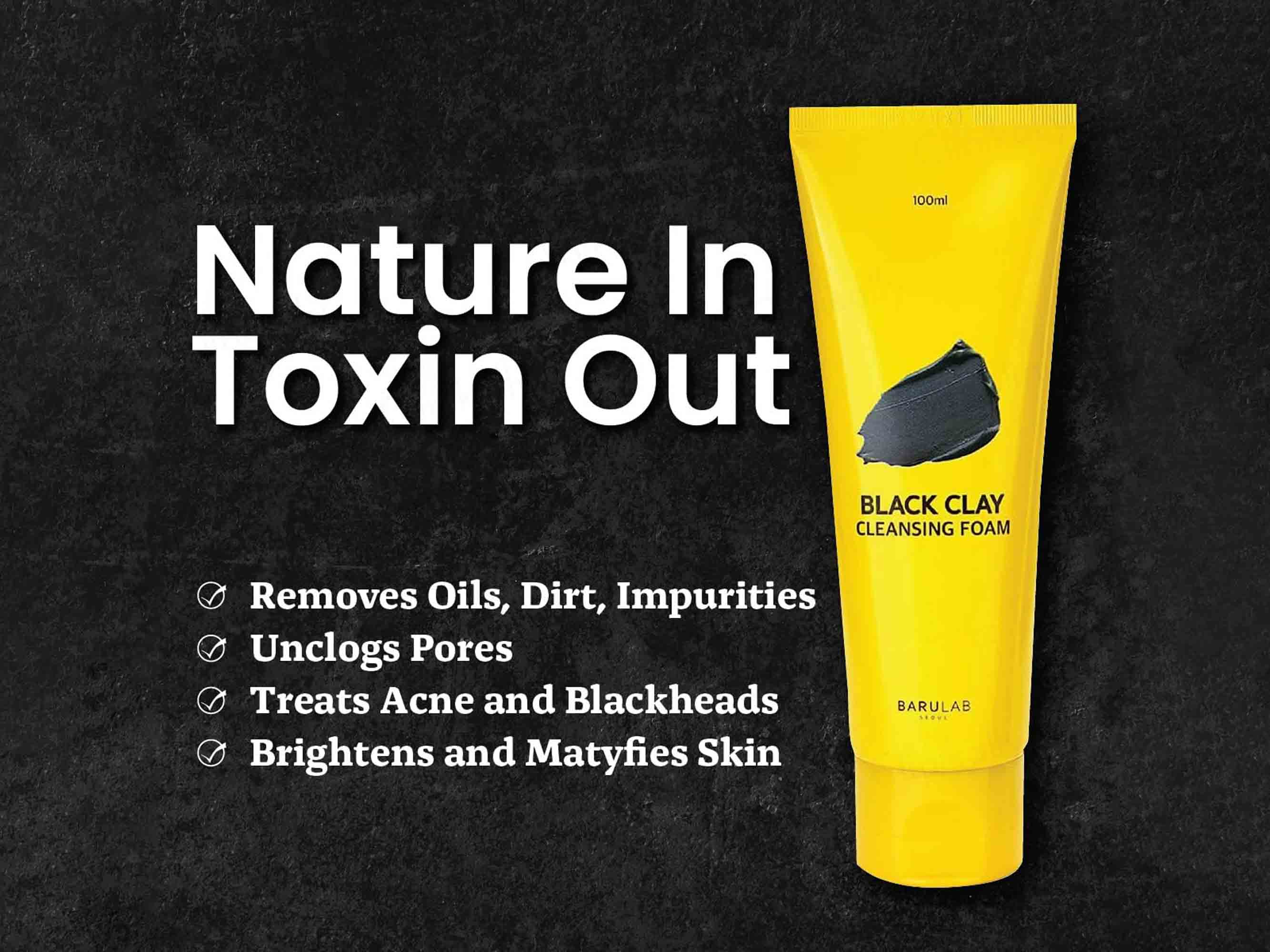 Barulab Black Clay Cleansing Foam - Image 4