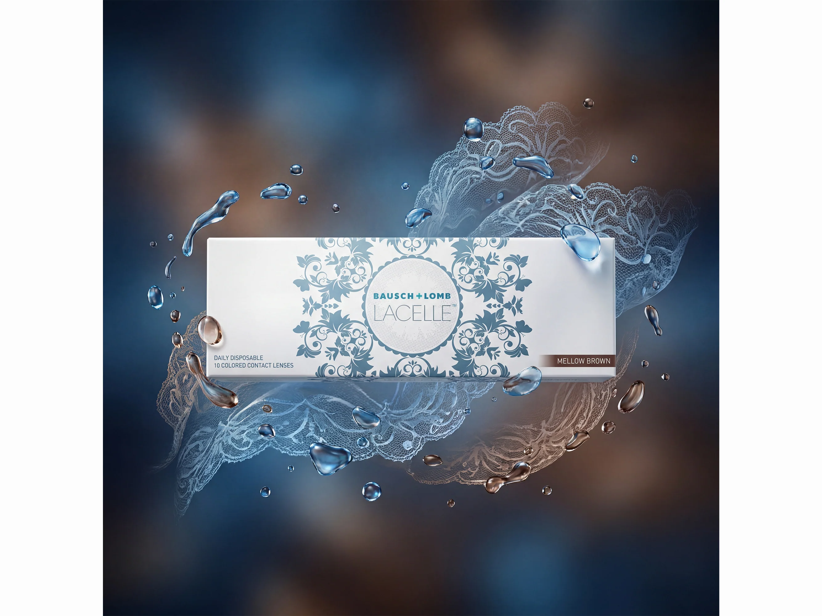 Bausch & Lomb Lacelle Daily Disposable Colored Contact Lens - Mellow Brown - Image 4
