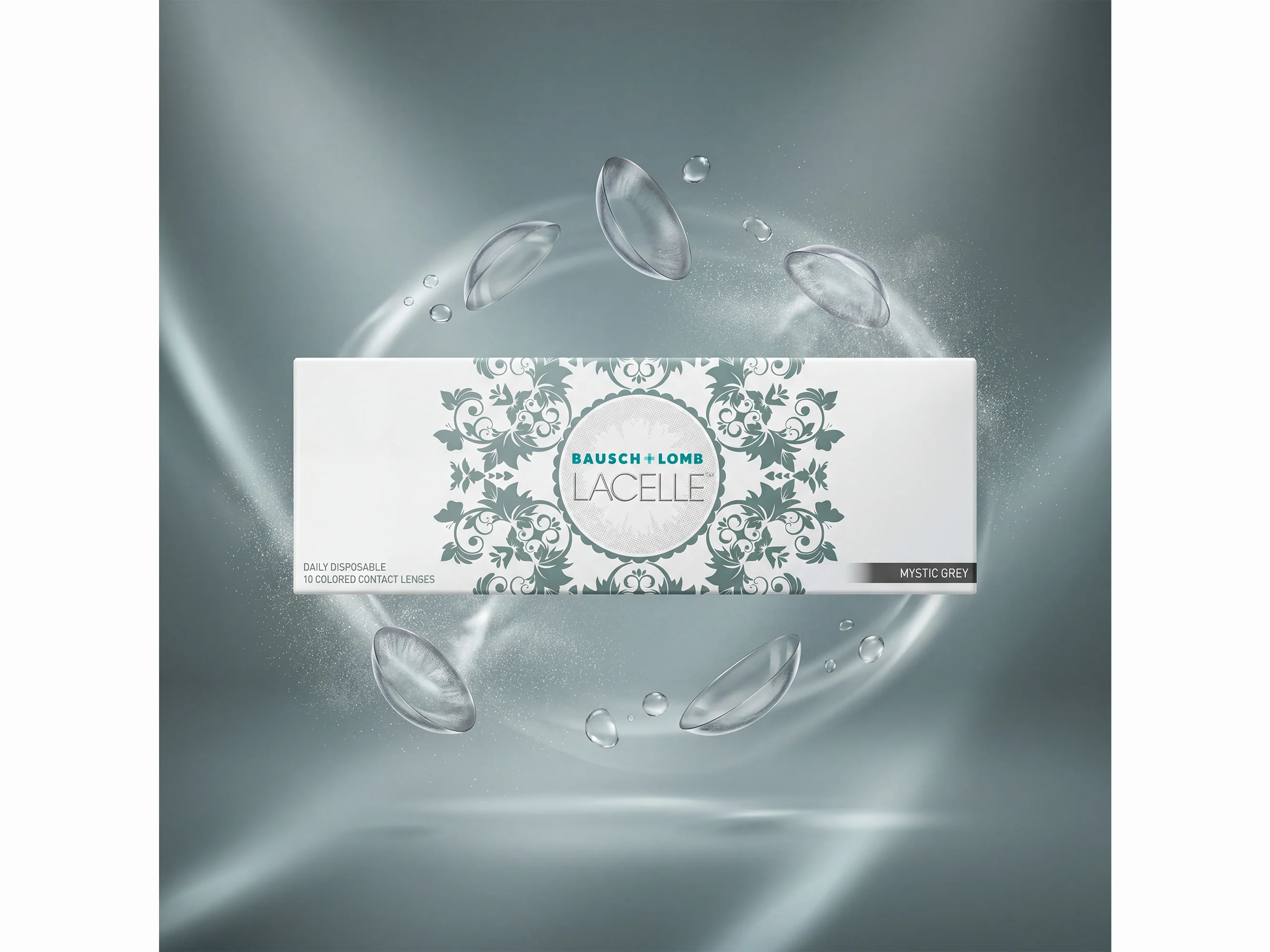 Bausch & Lomb Lacelle Daily Disposable Colored Contact Lens - Mystic Grey - Image 5