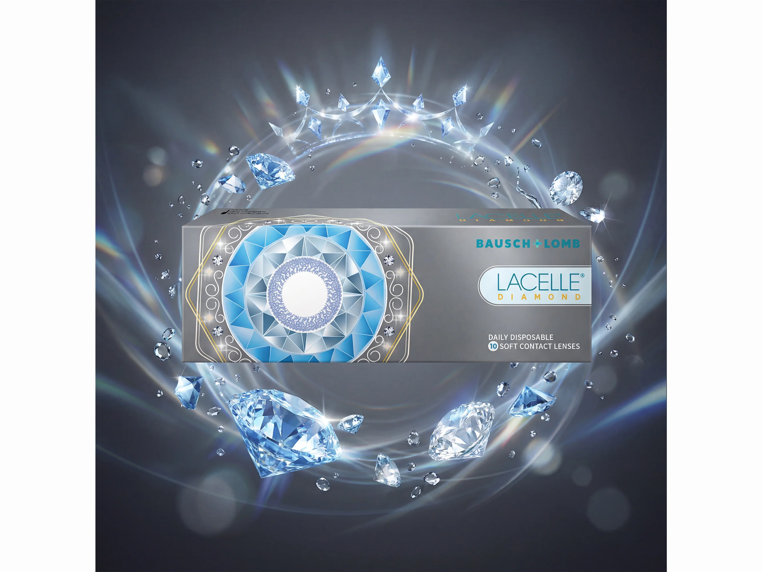Bausch & Lomb Lacelle Diamond Daily Disposable Colored Contact Lens - D-Pink - Image 4