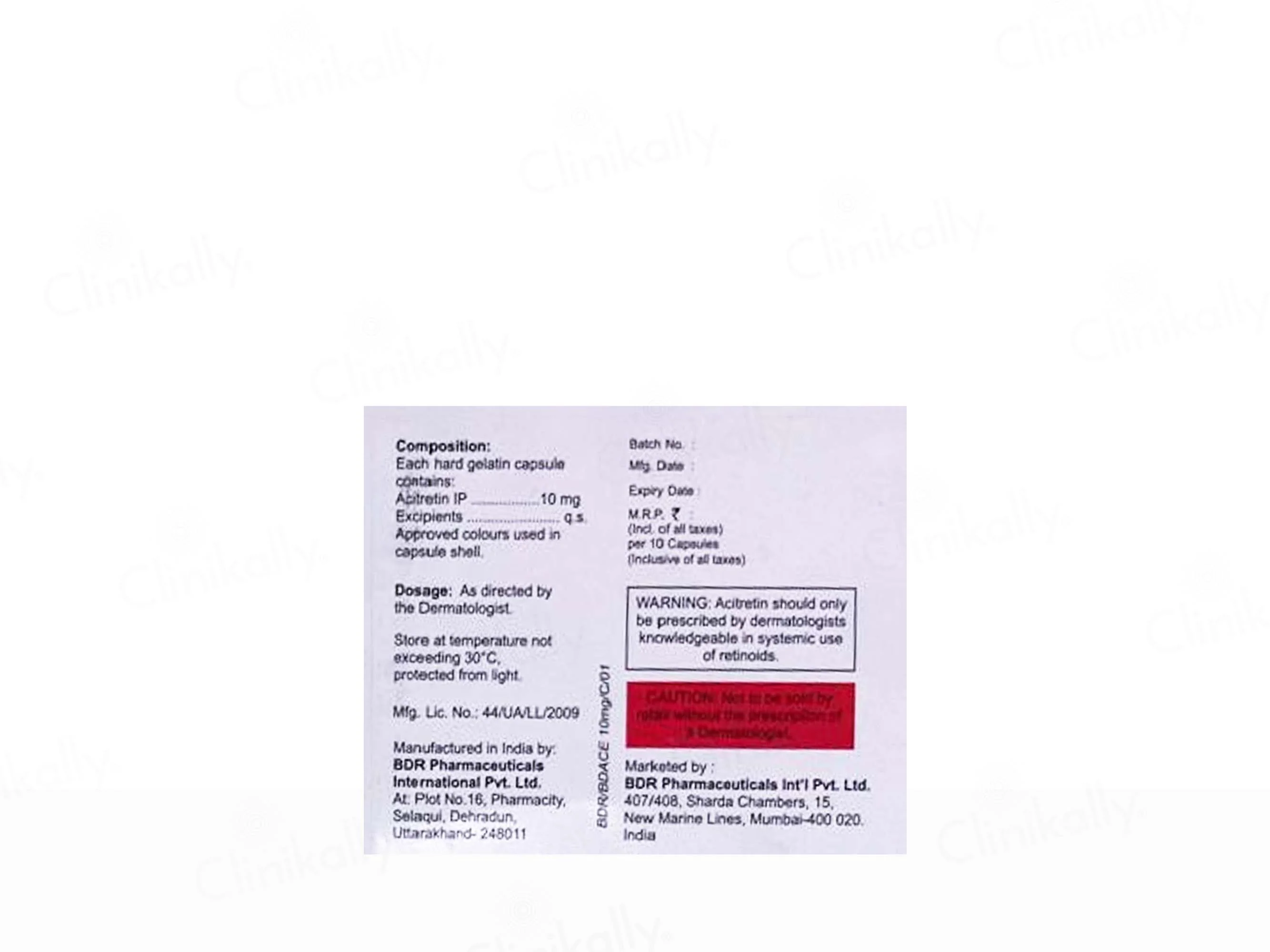 Bdace 10mg Capsule - Image 2