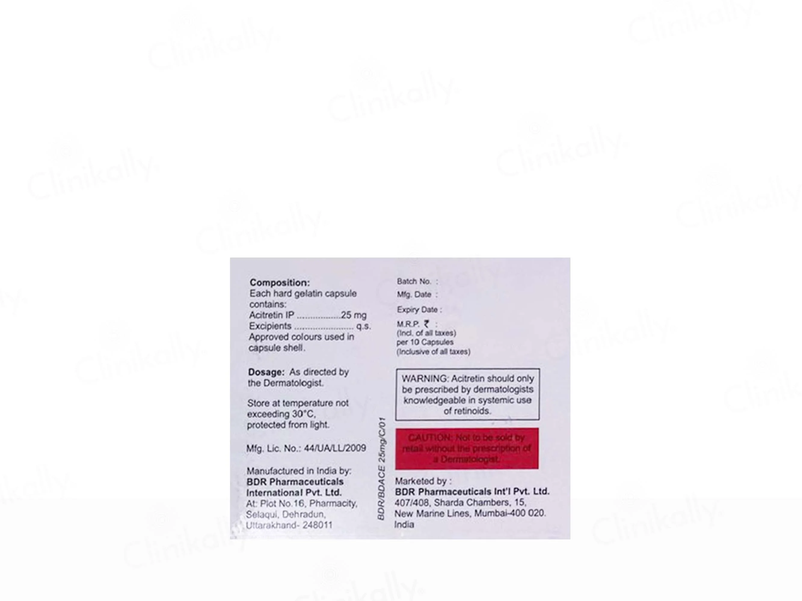 Bdace 25mg Capsule - Image 2