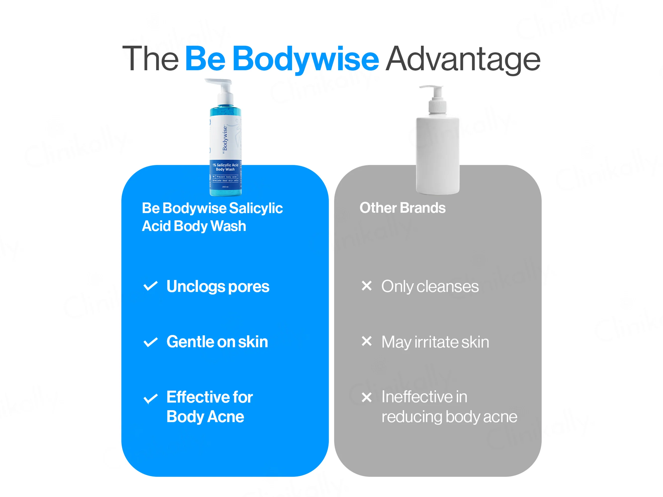 Be Bodywise 1% Salicylic Acid Body Wash - Image 3