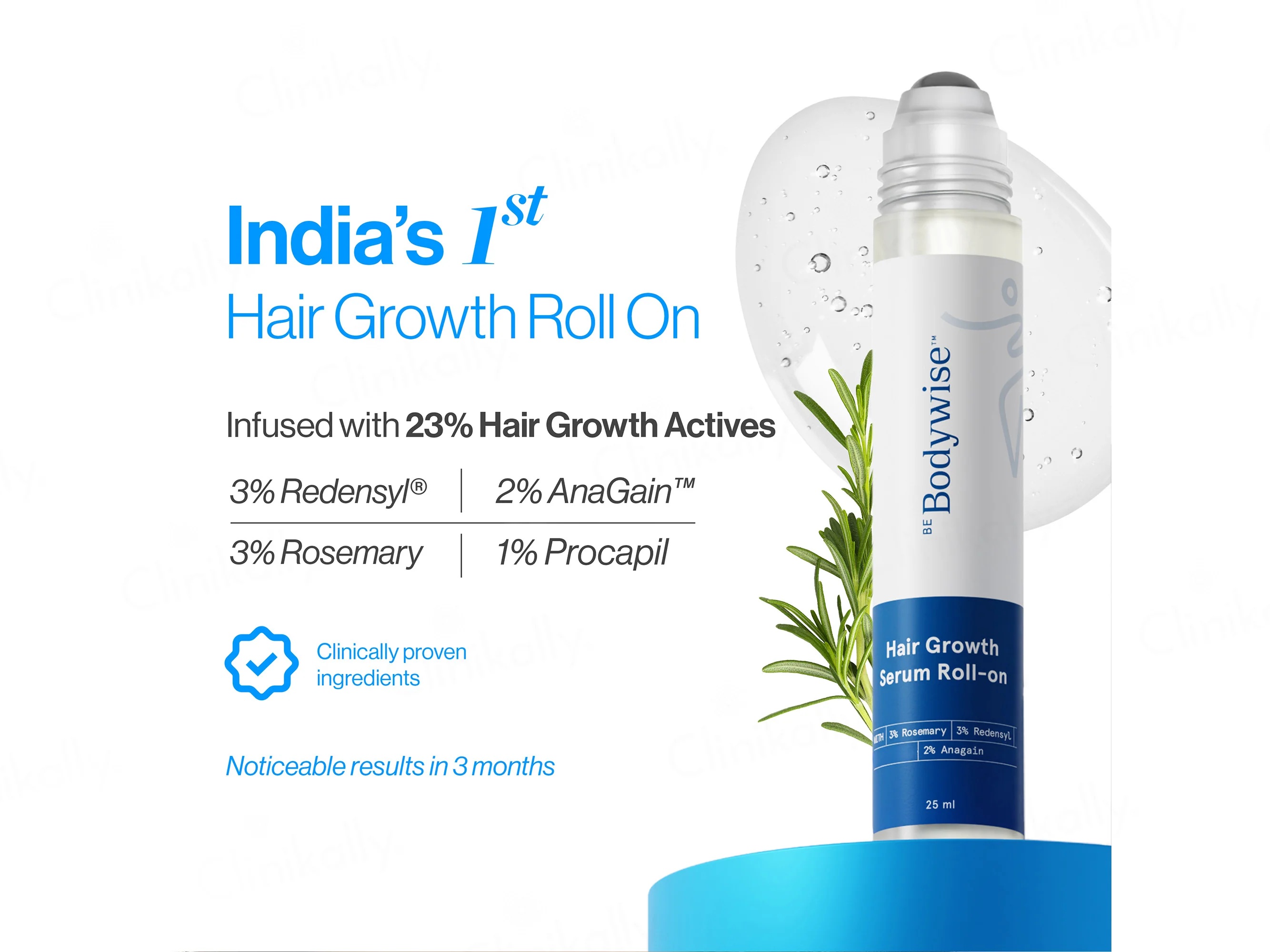 Be Bodywise Hair Growth Serum Roll-On - Image 3