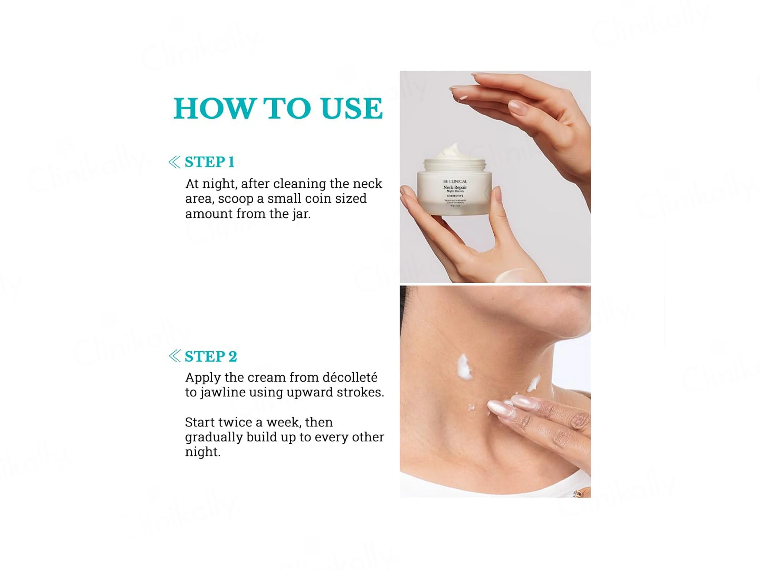 Be Clinical Neck Repair Night Cream - Image 4