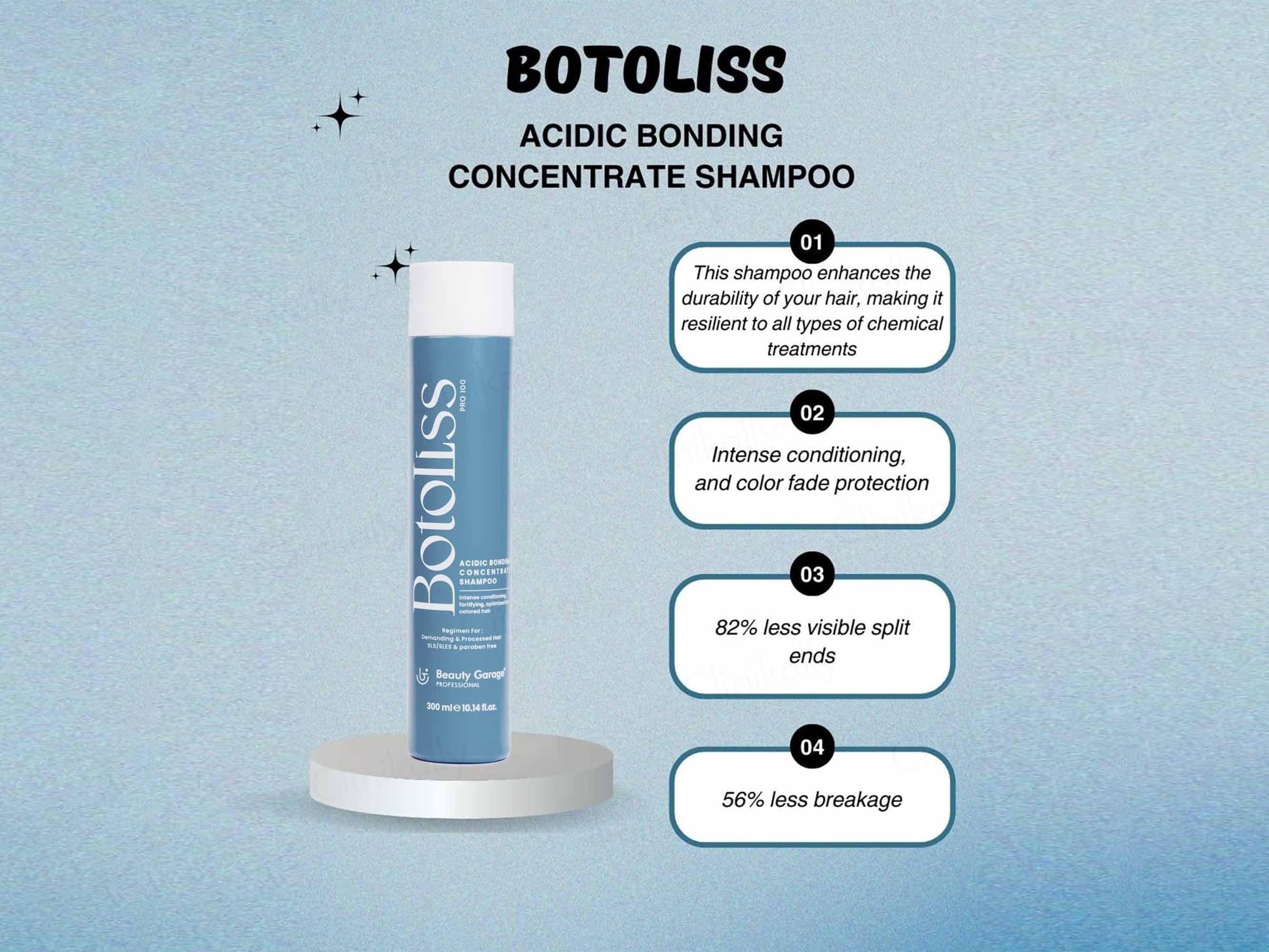 Beauty Garage Botoliss Pro 100 Acidic Bonding Concentrate Shampoo - Image 4