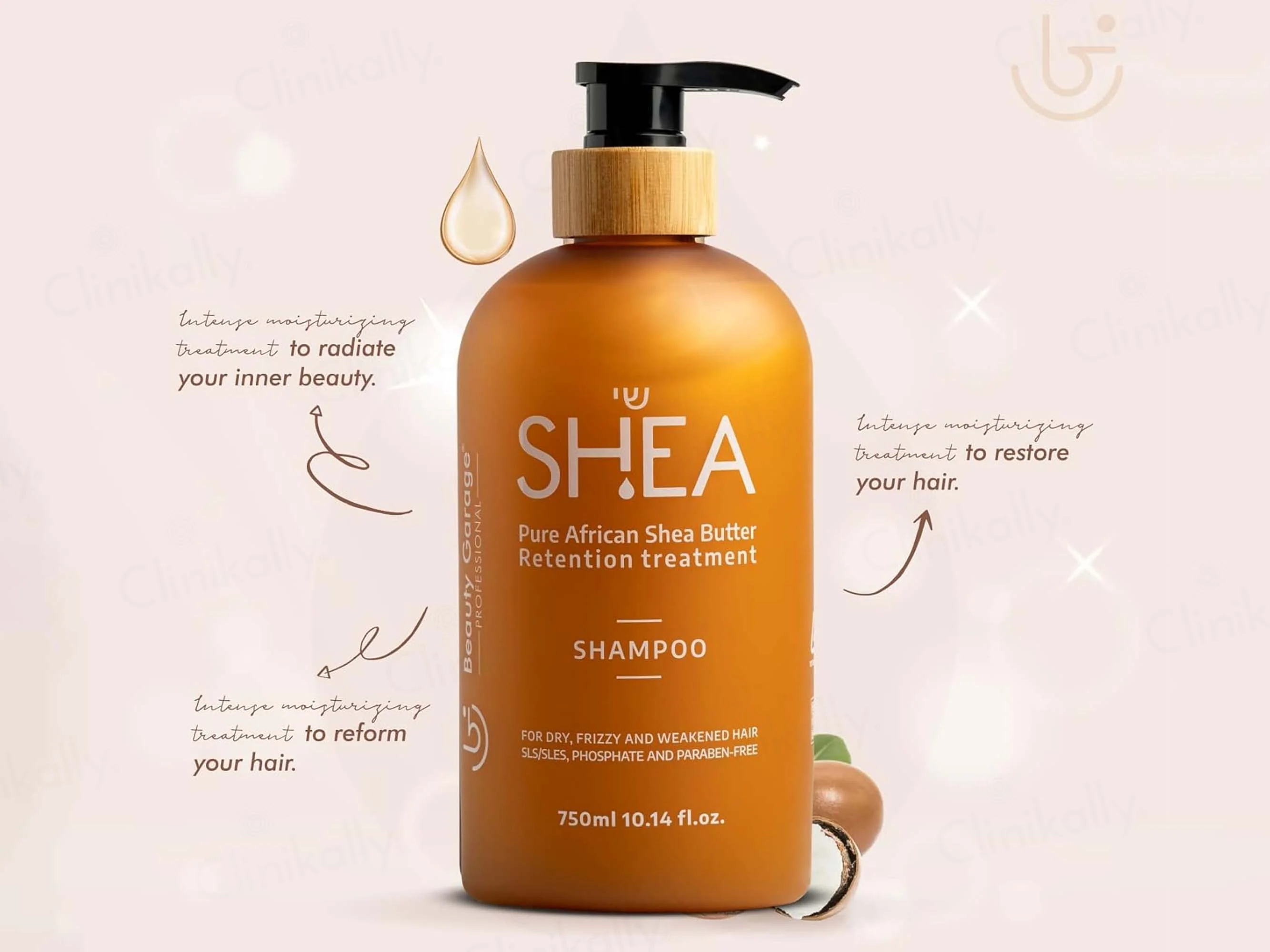 Beauty Garage Pure African Shea Butter Retention Treatment Shampoo - Image 6