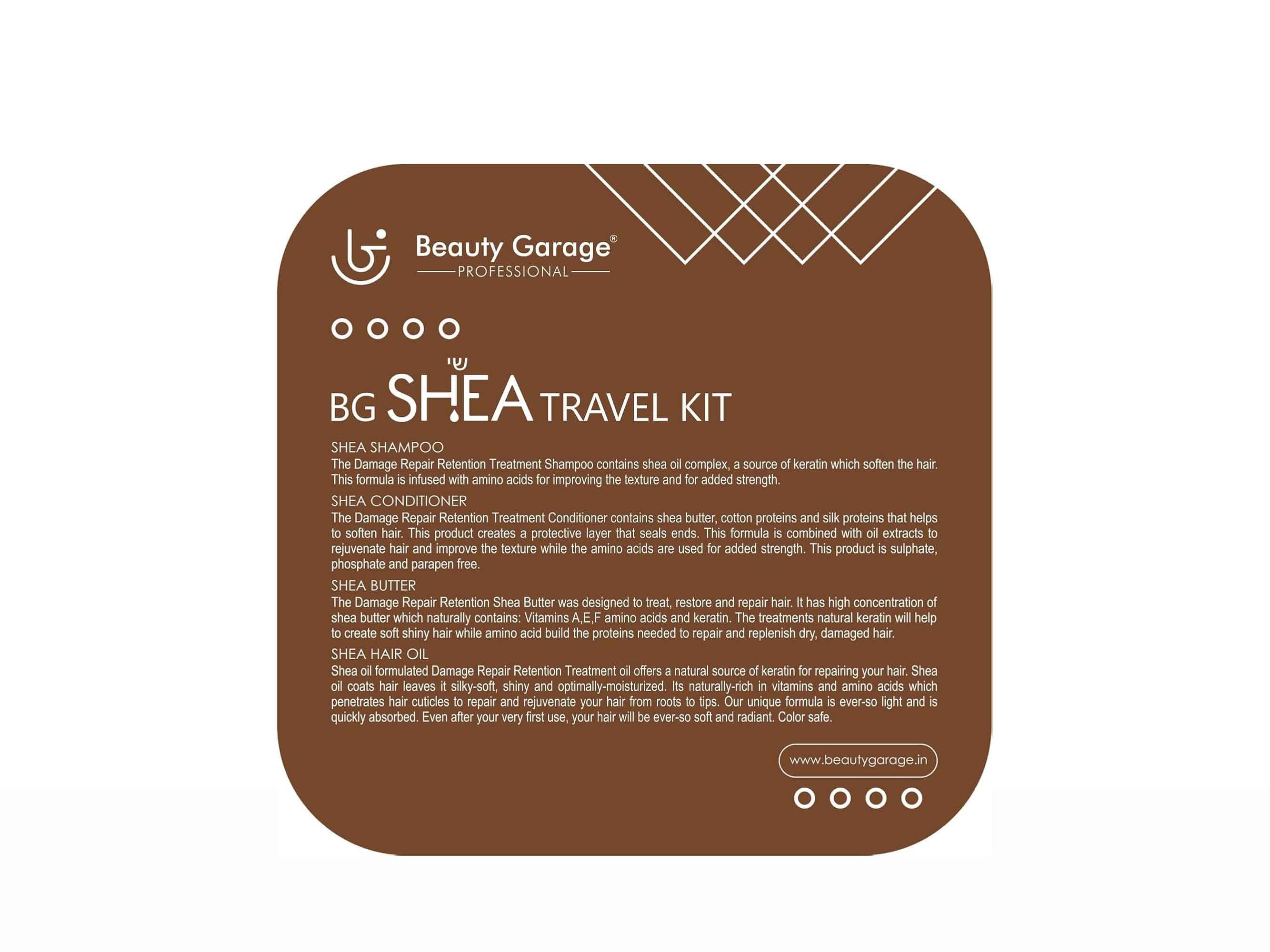 Beauty Garage Pure African Shea Butter Retention Treatment Travel Kit - Image 6