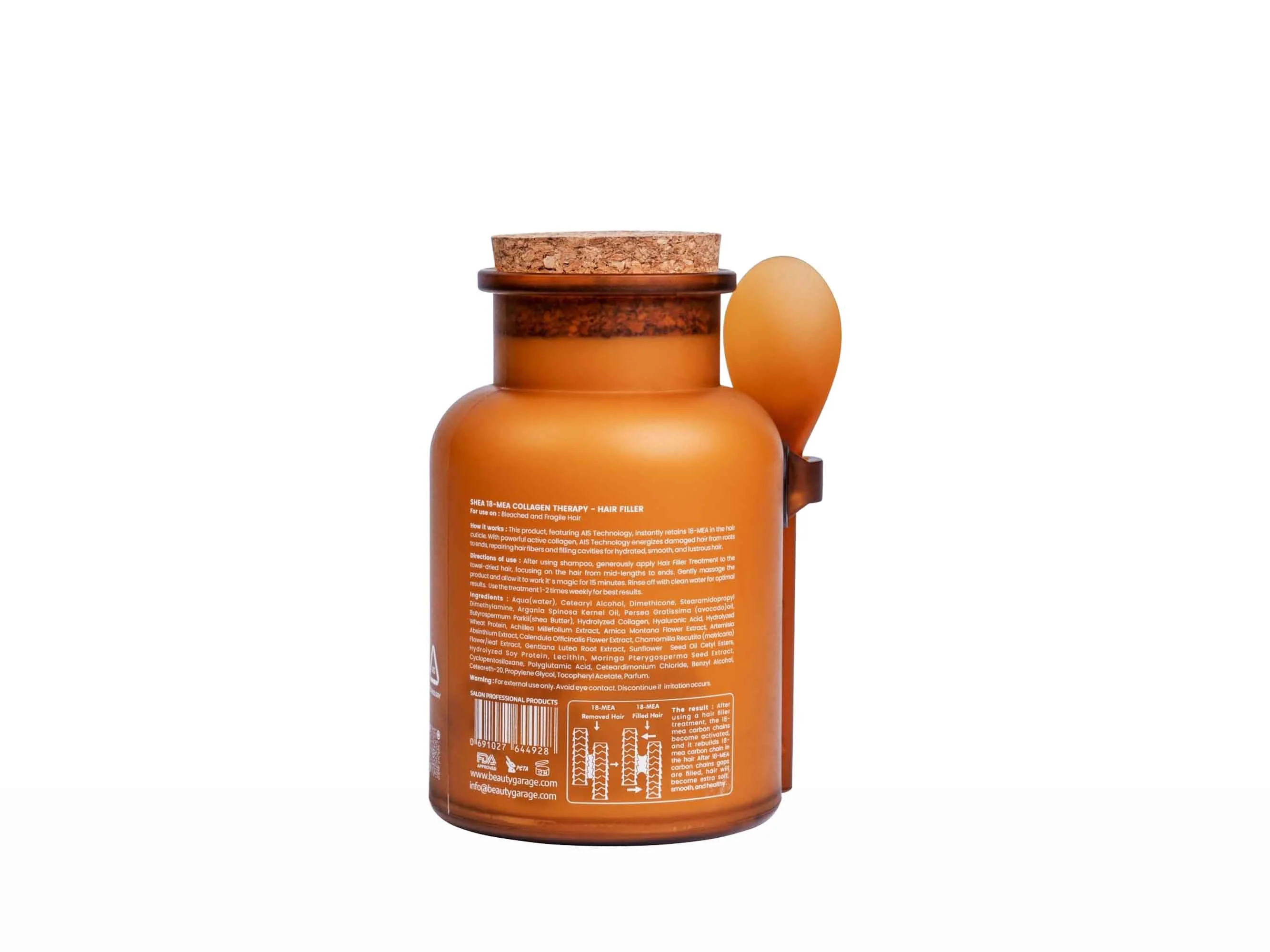 Beauty Garage Shea 18-MEA Collagen Therapy Hair Filler Treatment - Image 3