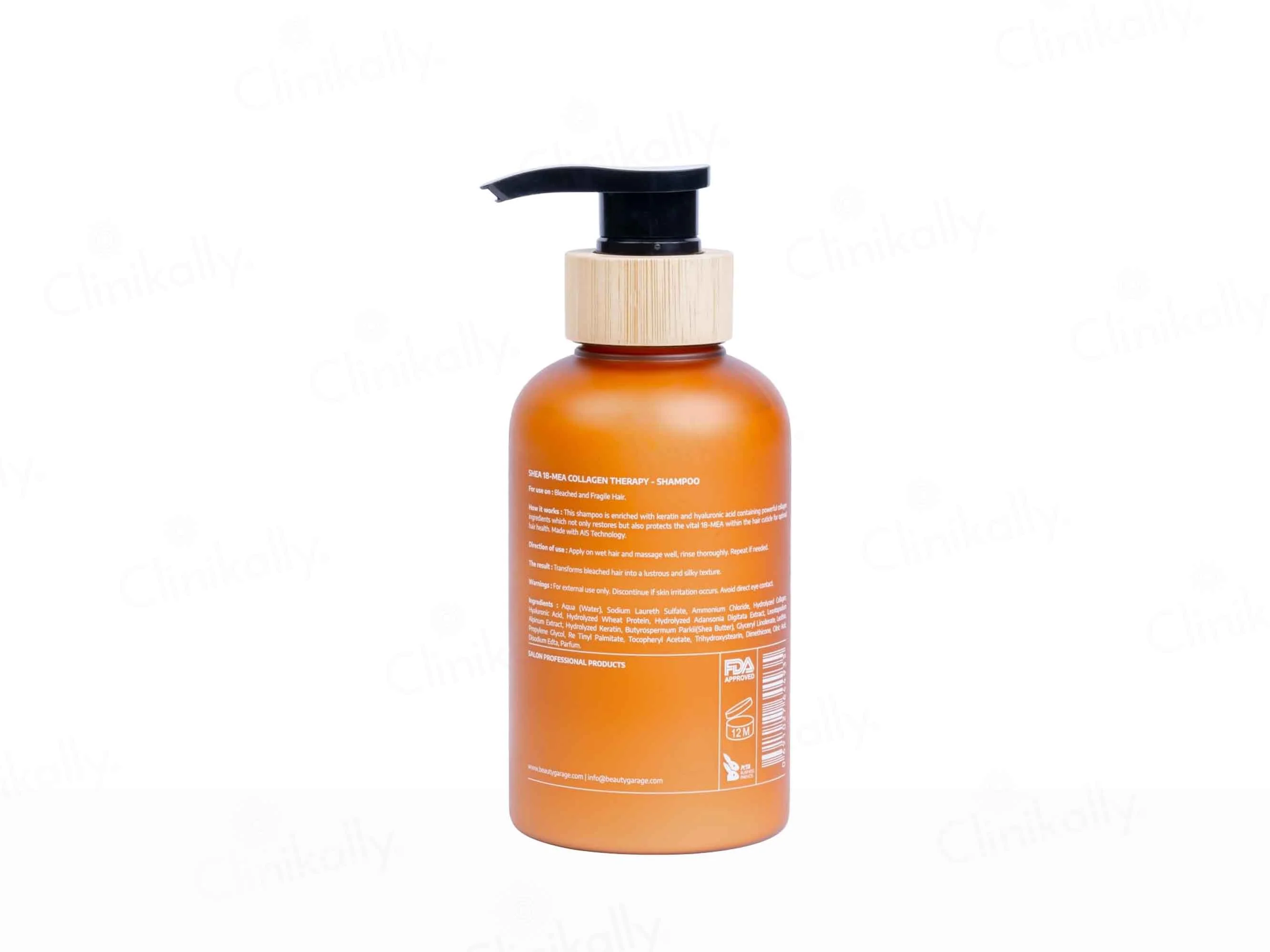 Beauty Garage Shea 18-MEA Collagen Therapy Shampoo - Image 2