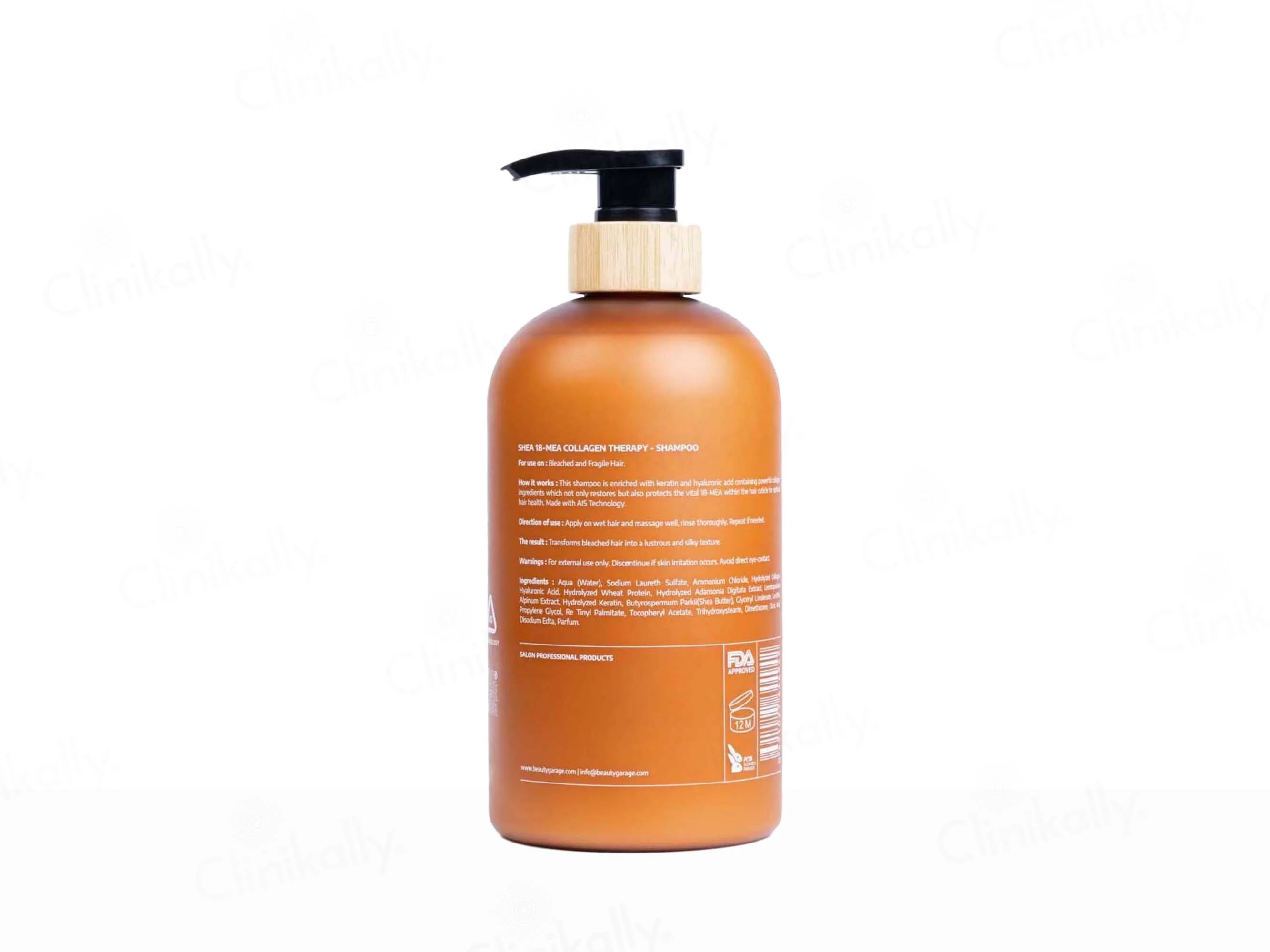 Beauty Garage Shea 18-MEA Collagen Therapy Shampoo - Image 7