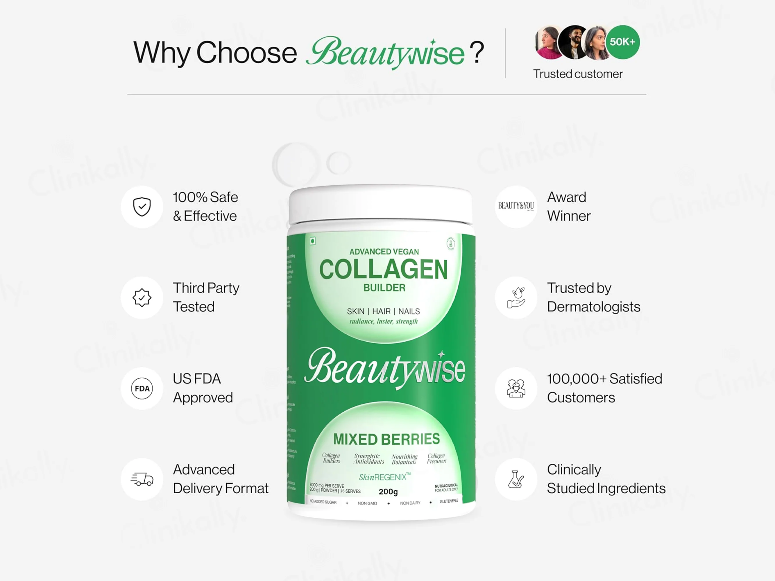 Beautywise Advanced Vegan Collagen Builder Powder - Mixed Berries Flavour - Image 6