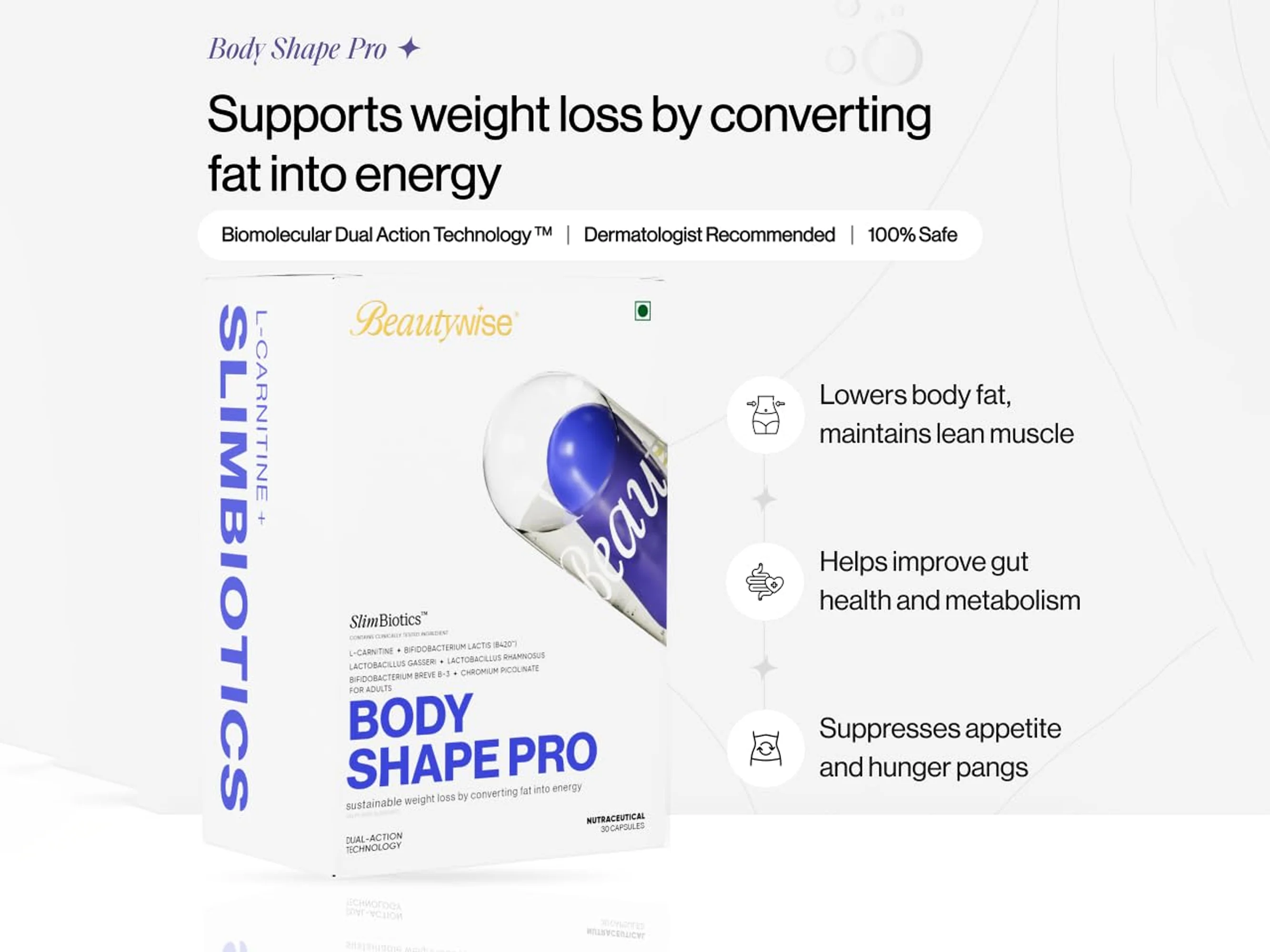 Beautywise Dual Action Body Shape Pro Weight Management Capsule For Adults - Image 5