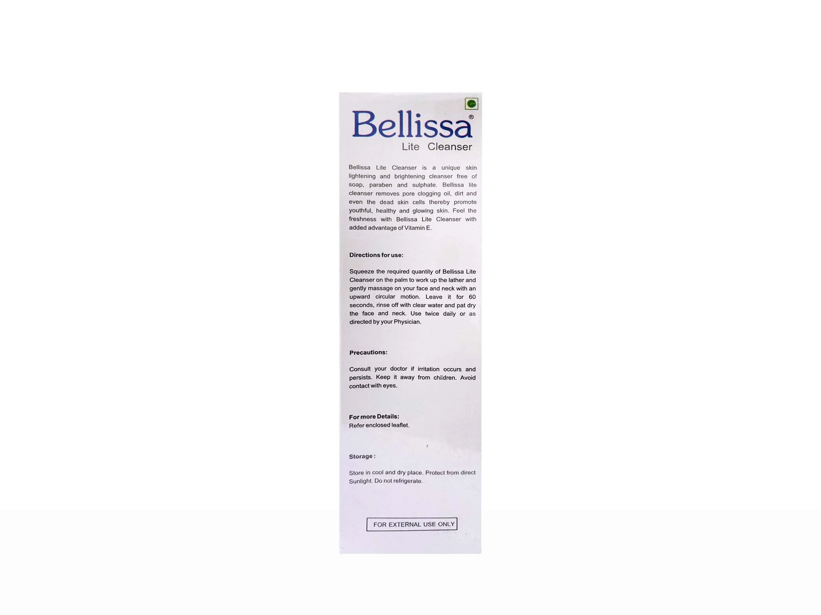 Bellissa Lite Brightening & Lightening Face Cleanser - Image 2
