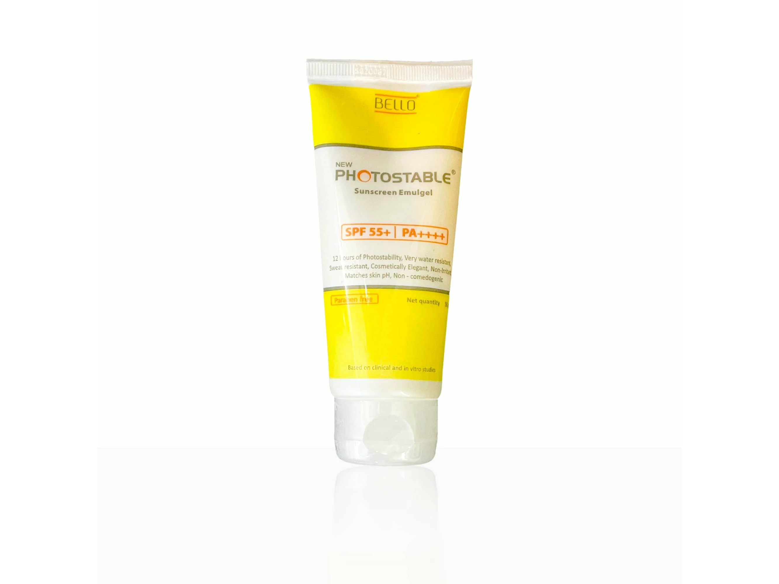 Bello New Photostable Sunscreen Emulgel SPF 55+/PA++++ - Image 2