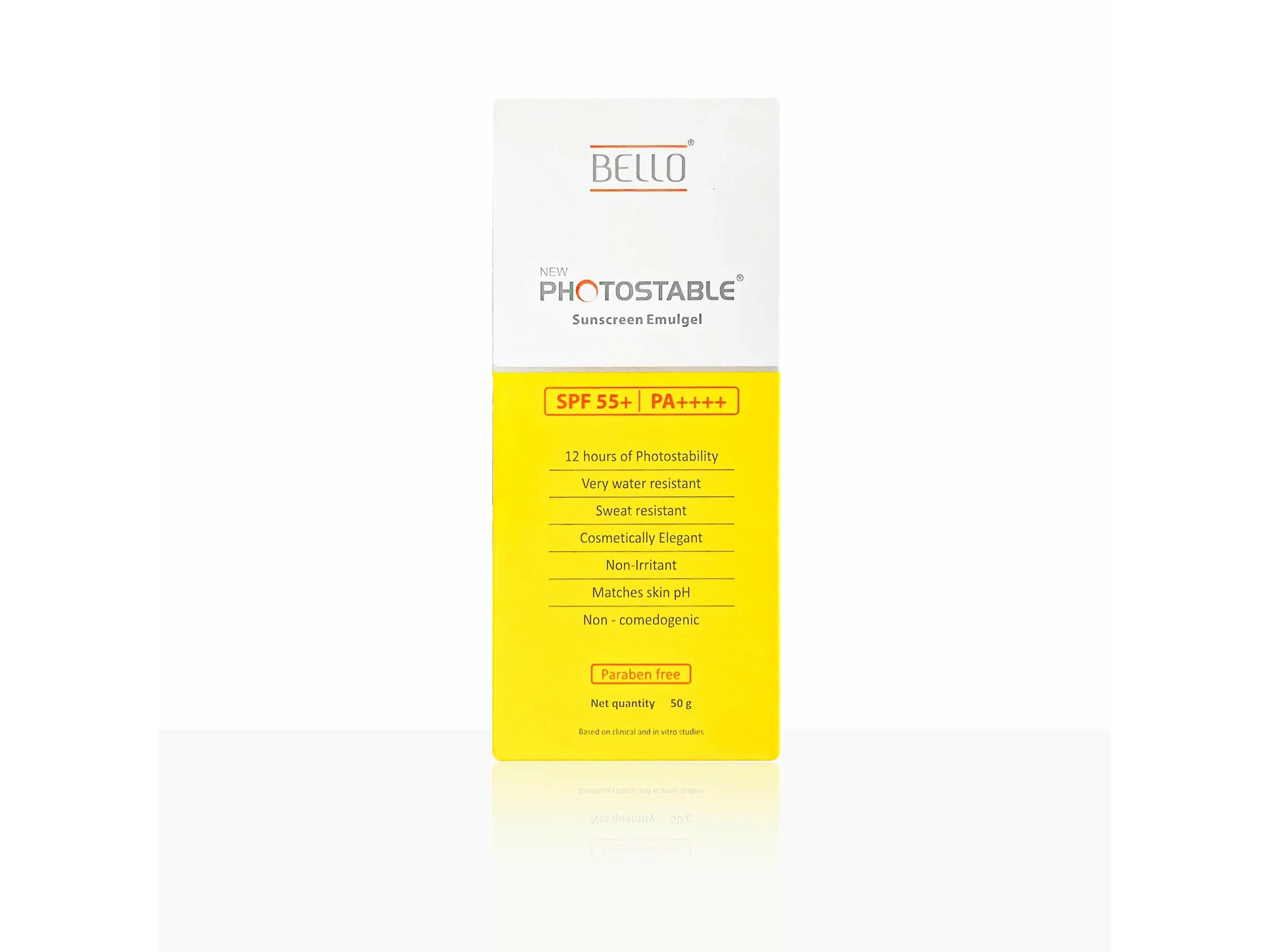 Bello New Photostable Sunscreen Emulgel SPF 55+/PA++++ - Image 3