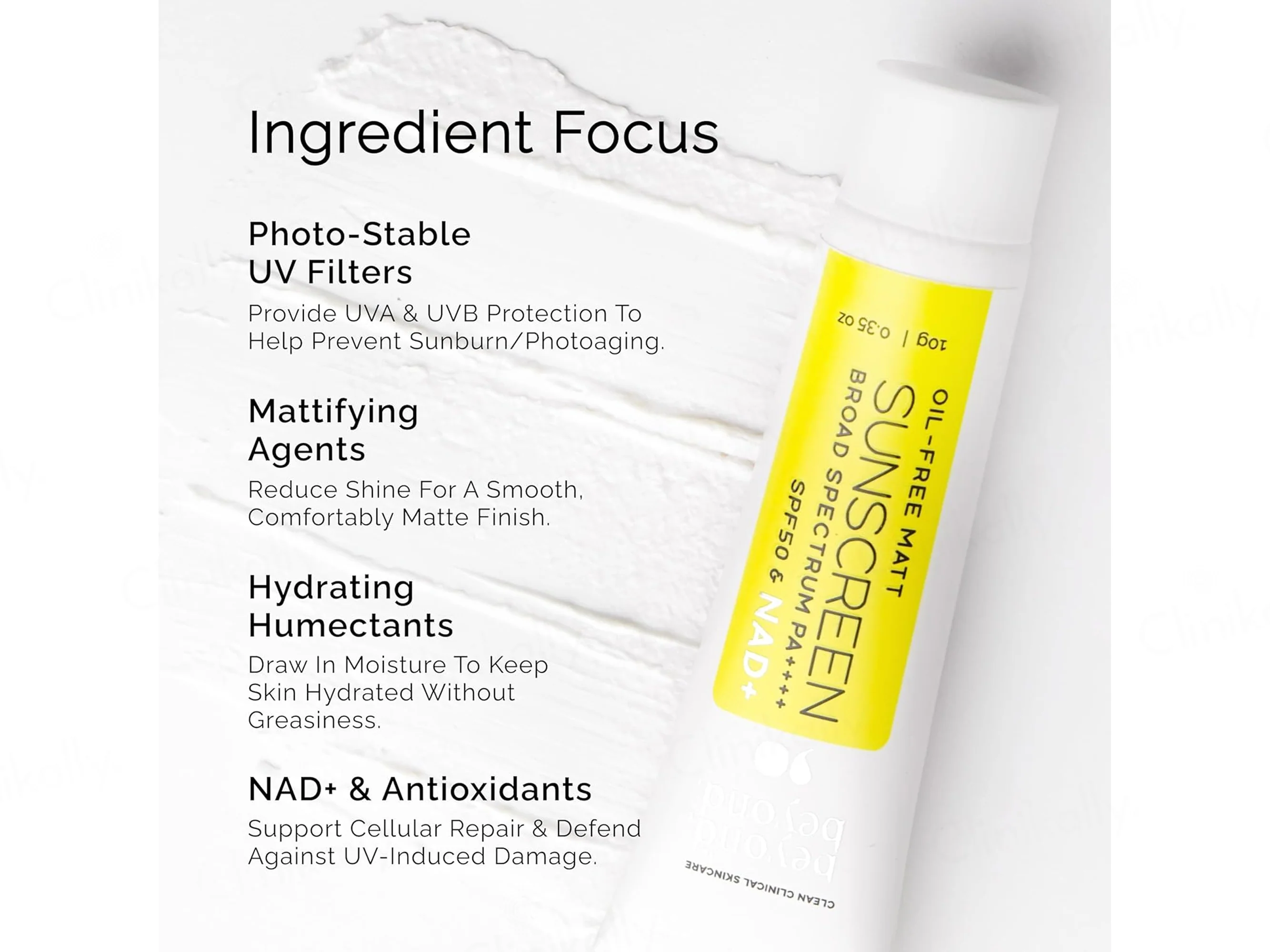 Beyond Beyond NAD+ Oil-Free Matte Sunscreen SPF 50 PA++++ - Image 3
