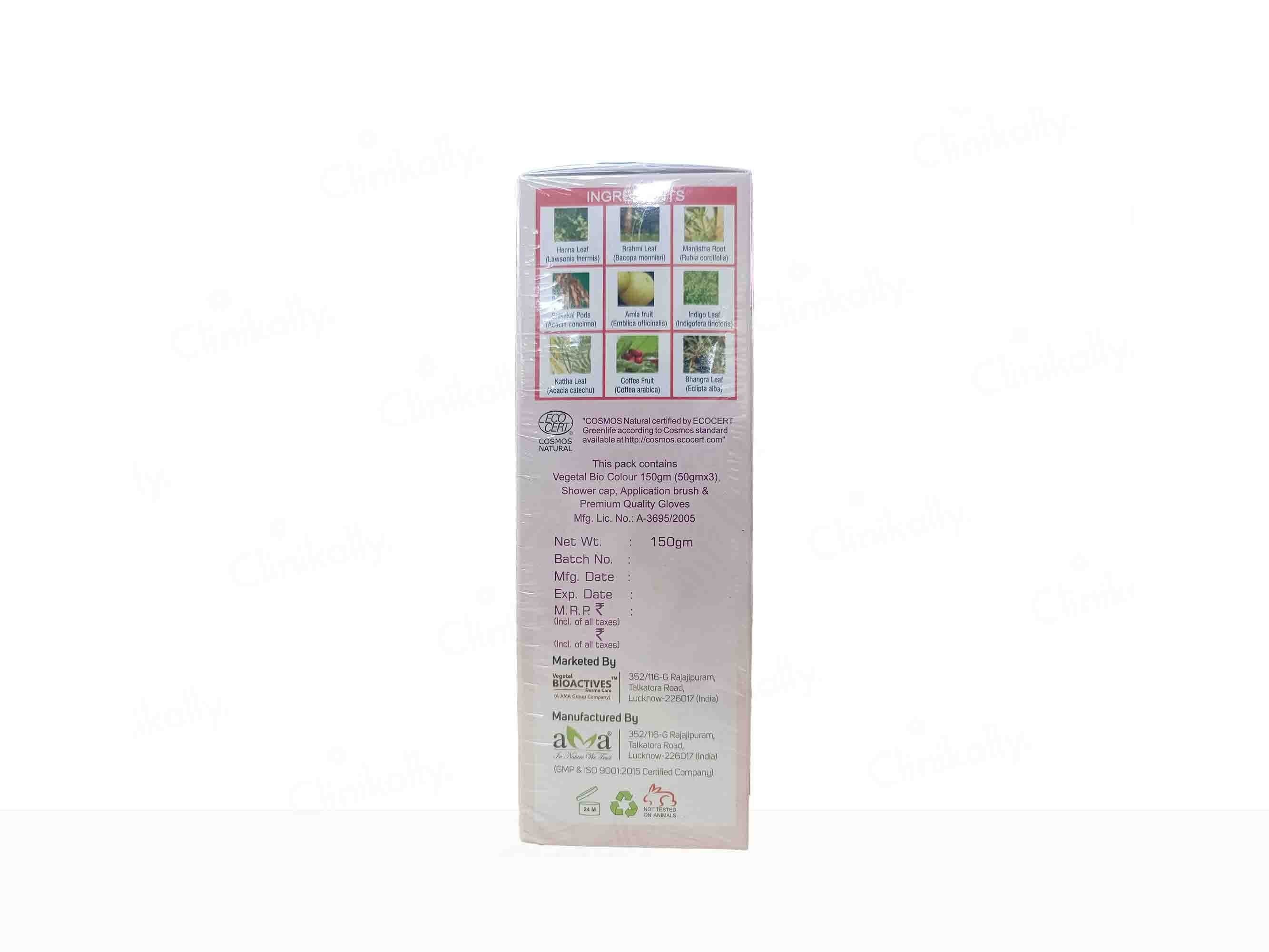 Vegetal Bio Colour 100% Natural Hair Colour For Men & Women - Soft Black - Image 3