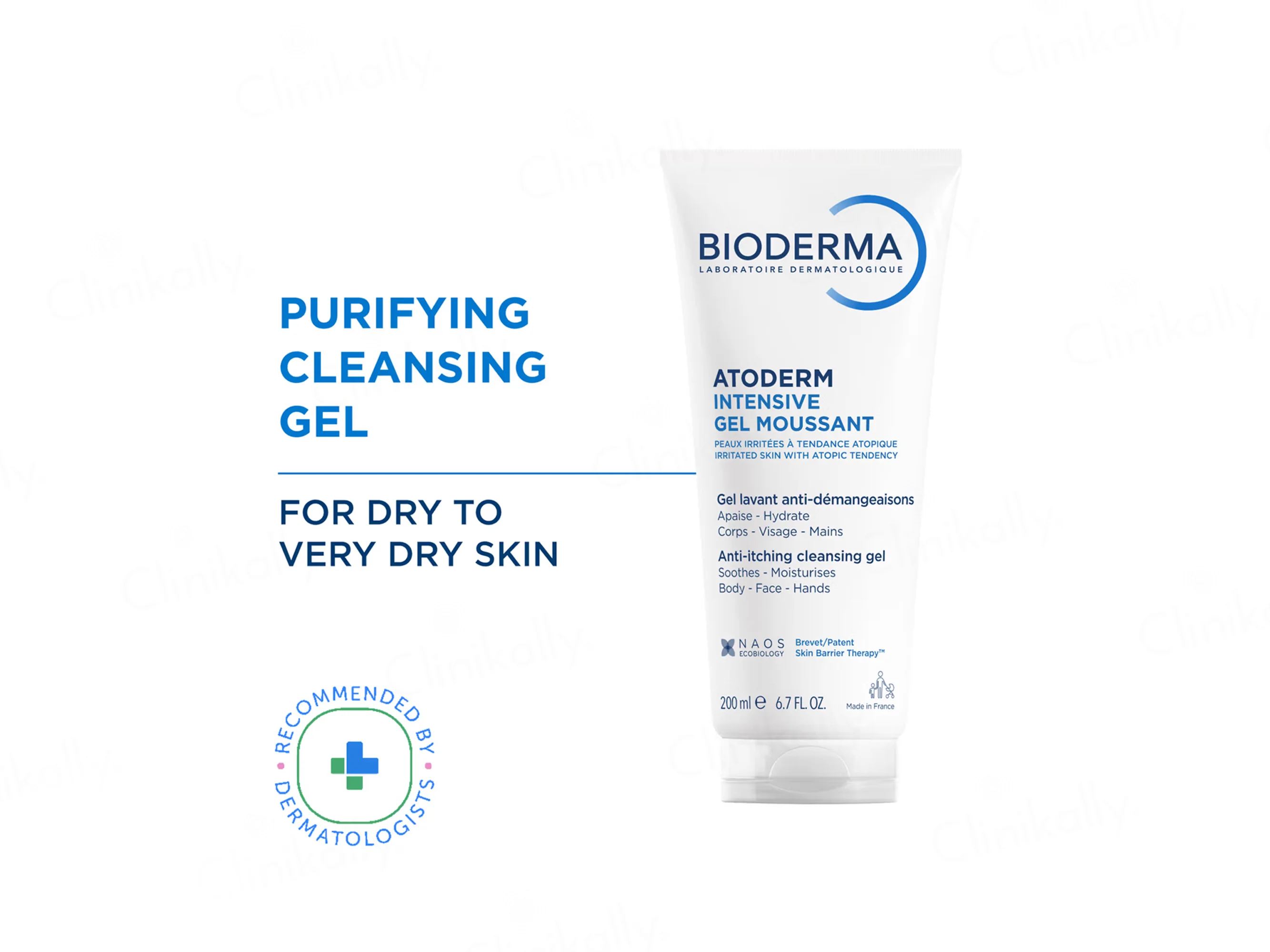 Bioderma Atoderm Intensive Gel Moussant Anti-Itching Cleansing Gel - Image 3
