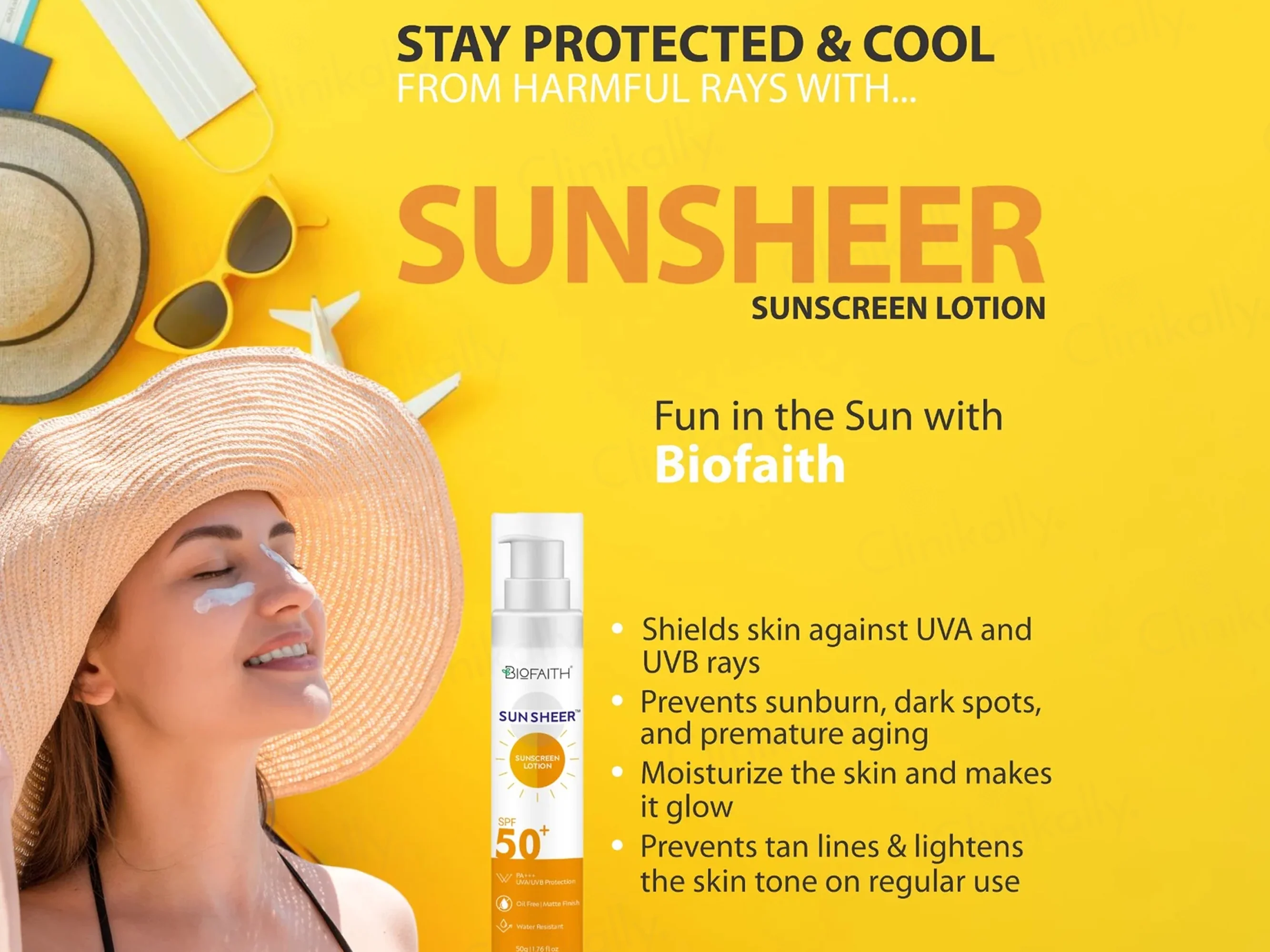 Biofaith Sunsheer Sunscreen Lotion SPF 50 PA+++ - Image 3