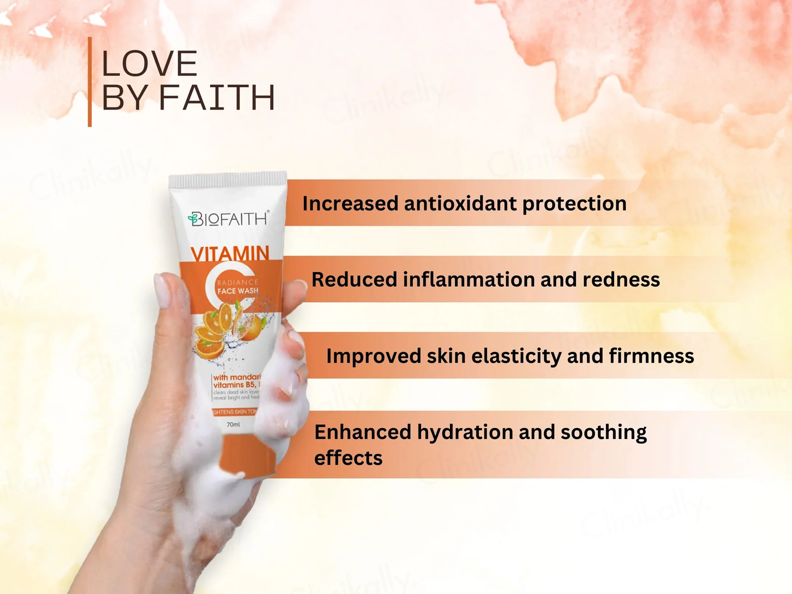 Biofaith Vitamin C Radiance Face Wash - Image 5