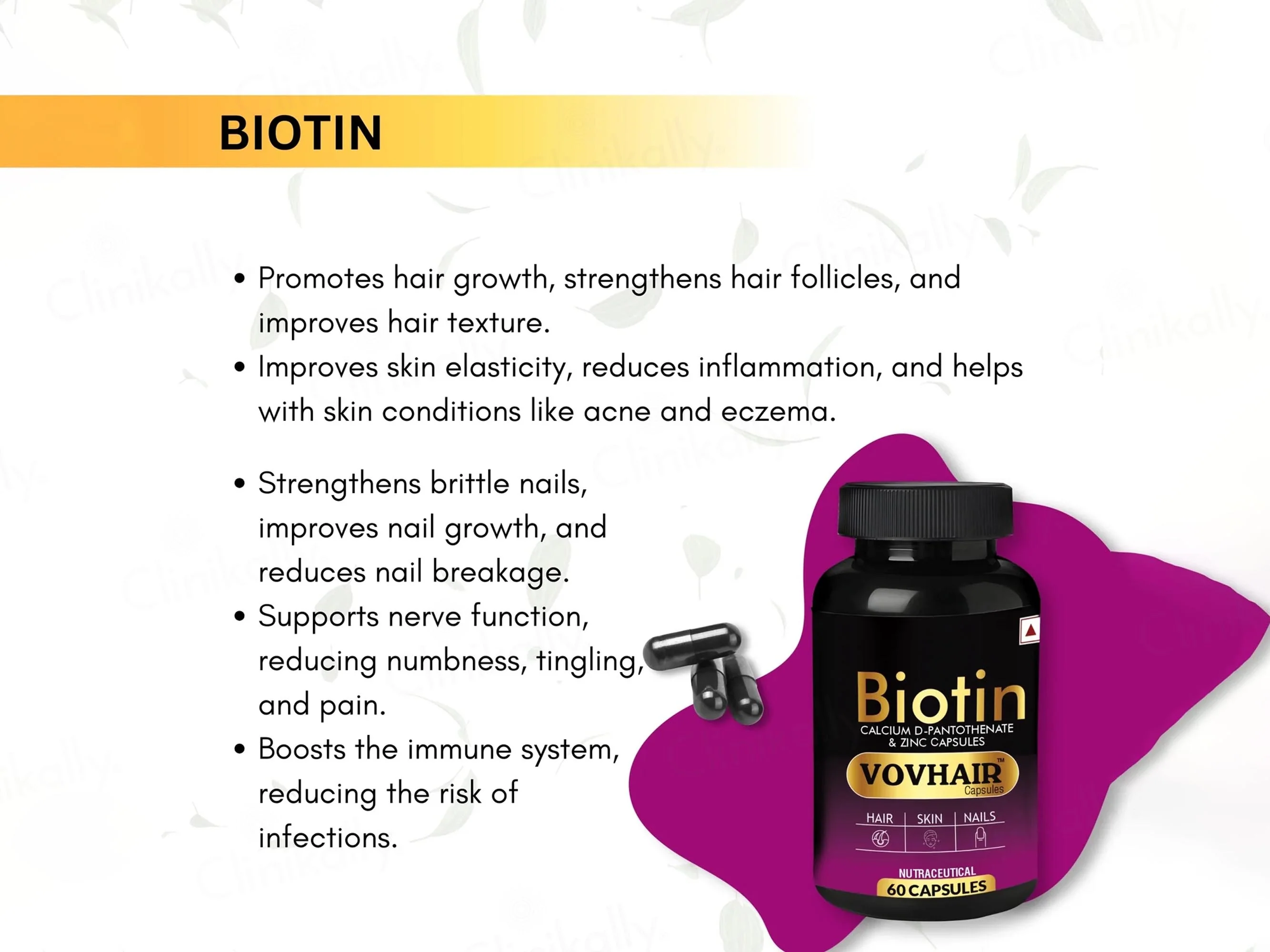 Biofaith Vovhair Biotin Nutraceutical Capsule - Image 4