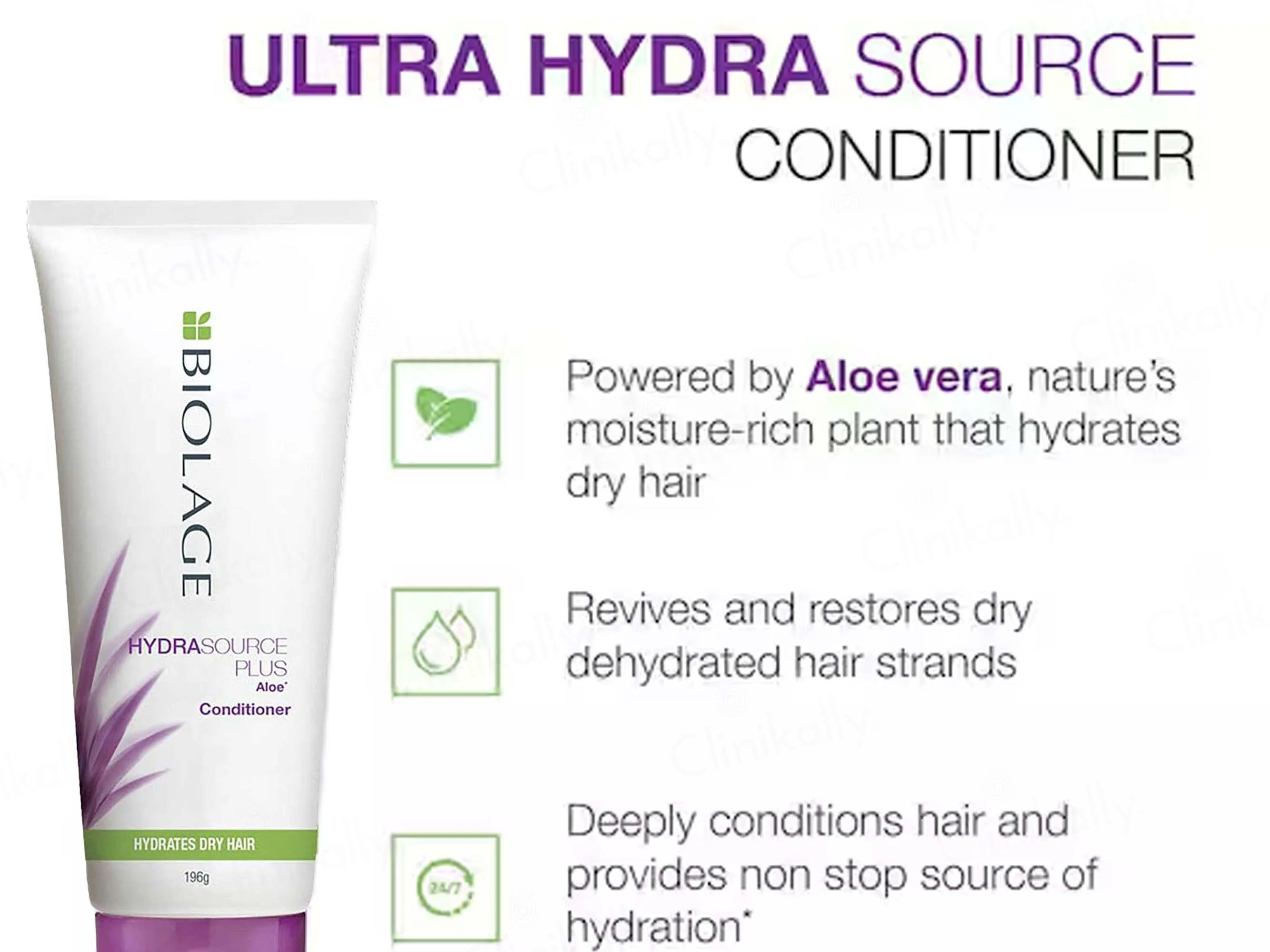 Biolage Professional Hydrasource Plus Aloe Anti-Dryness Conditioner - Image 3