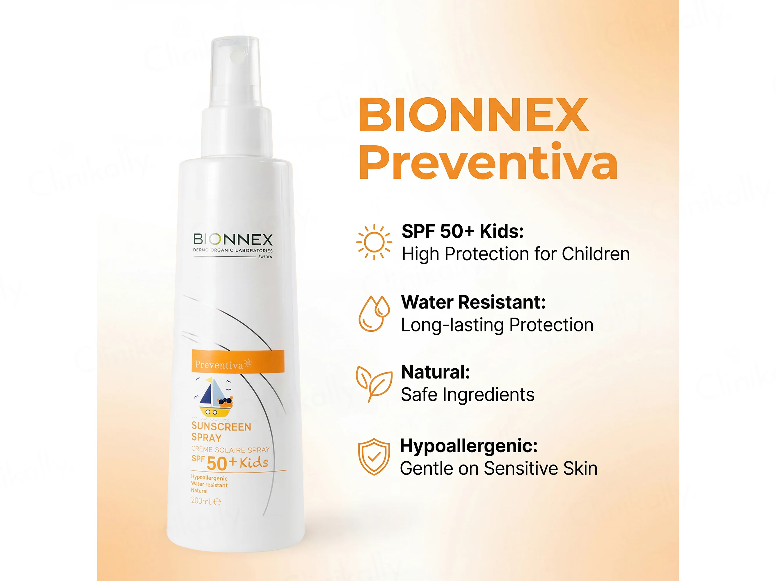 Bionnex Preventiva Sunscreen Spray SPF 50+ For Kids - Image 2