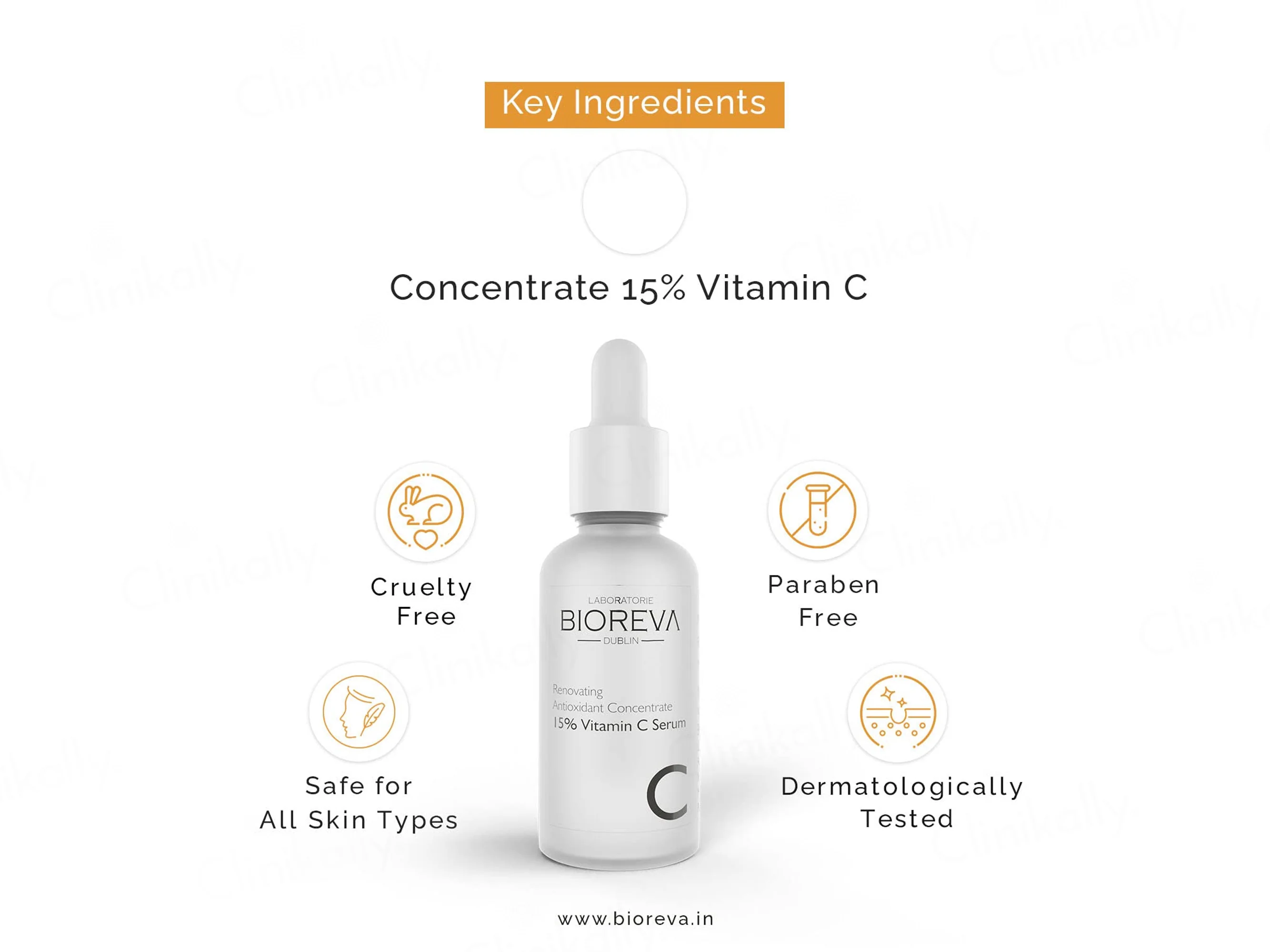 Bioreva 15% Vitamin C Antioxidant Concentrate Face Serum - Image 3