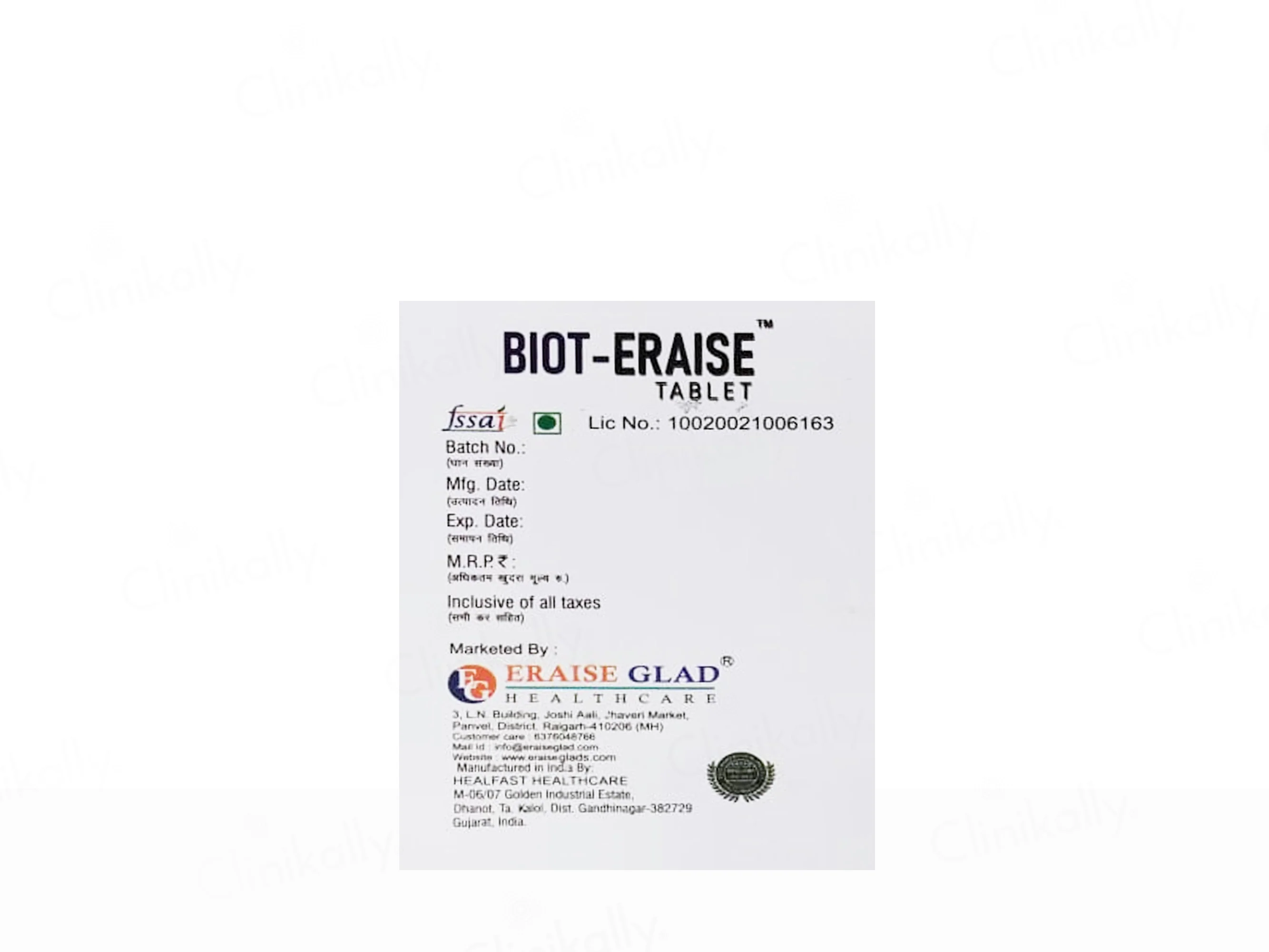 Biot Eraise Hair Growth Tablet - Image 3