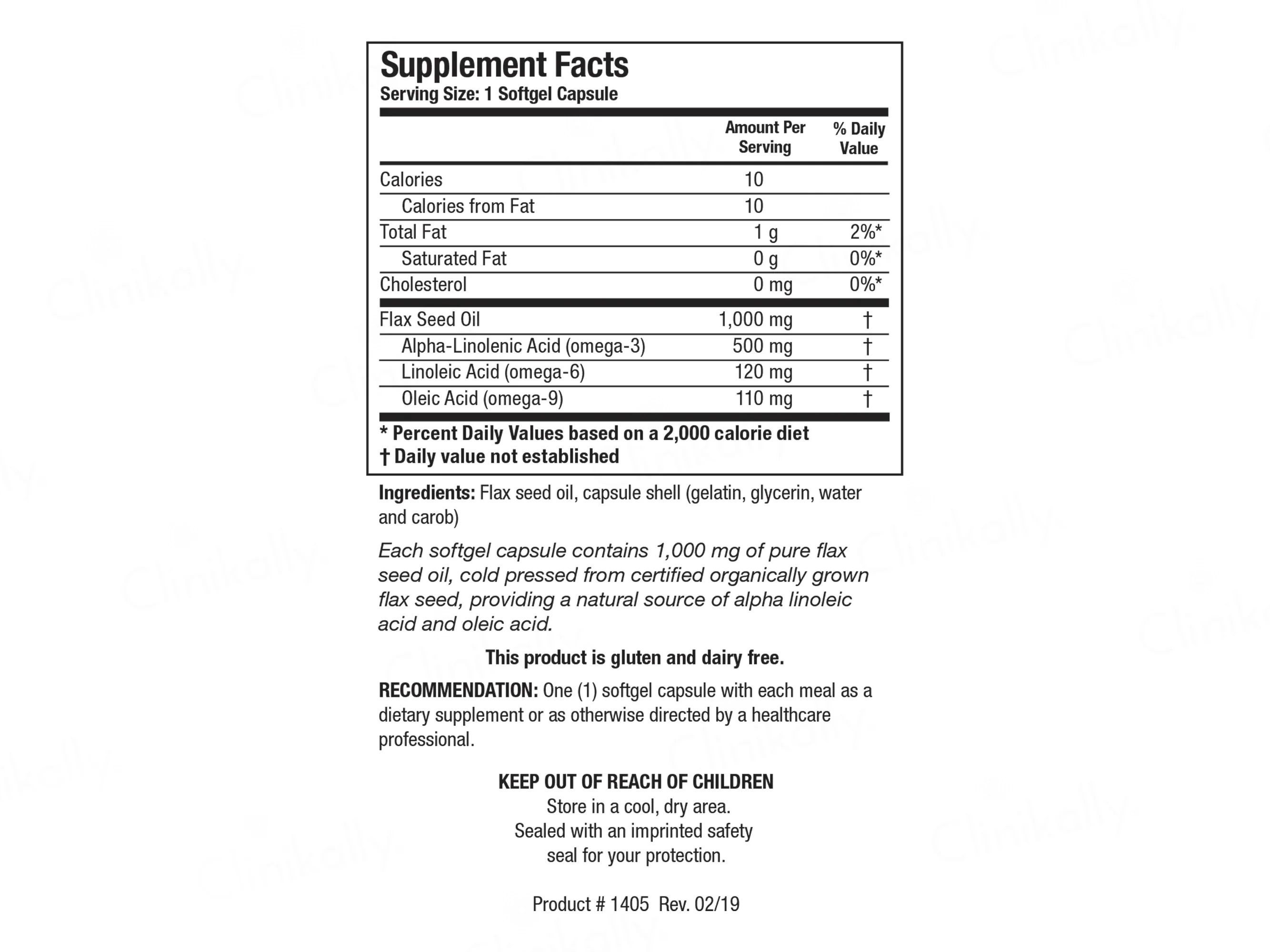 Biotics Research Flax Seed Oil Dietary Supplement Softgel Capsule - Image 3
