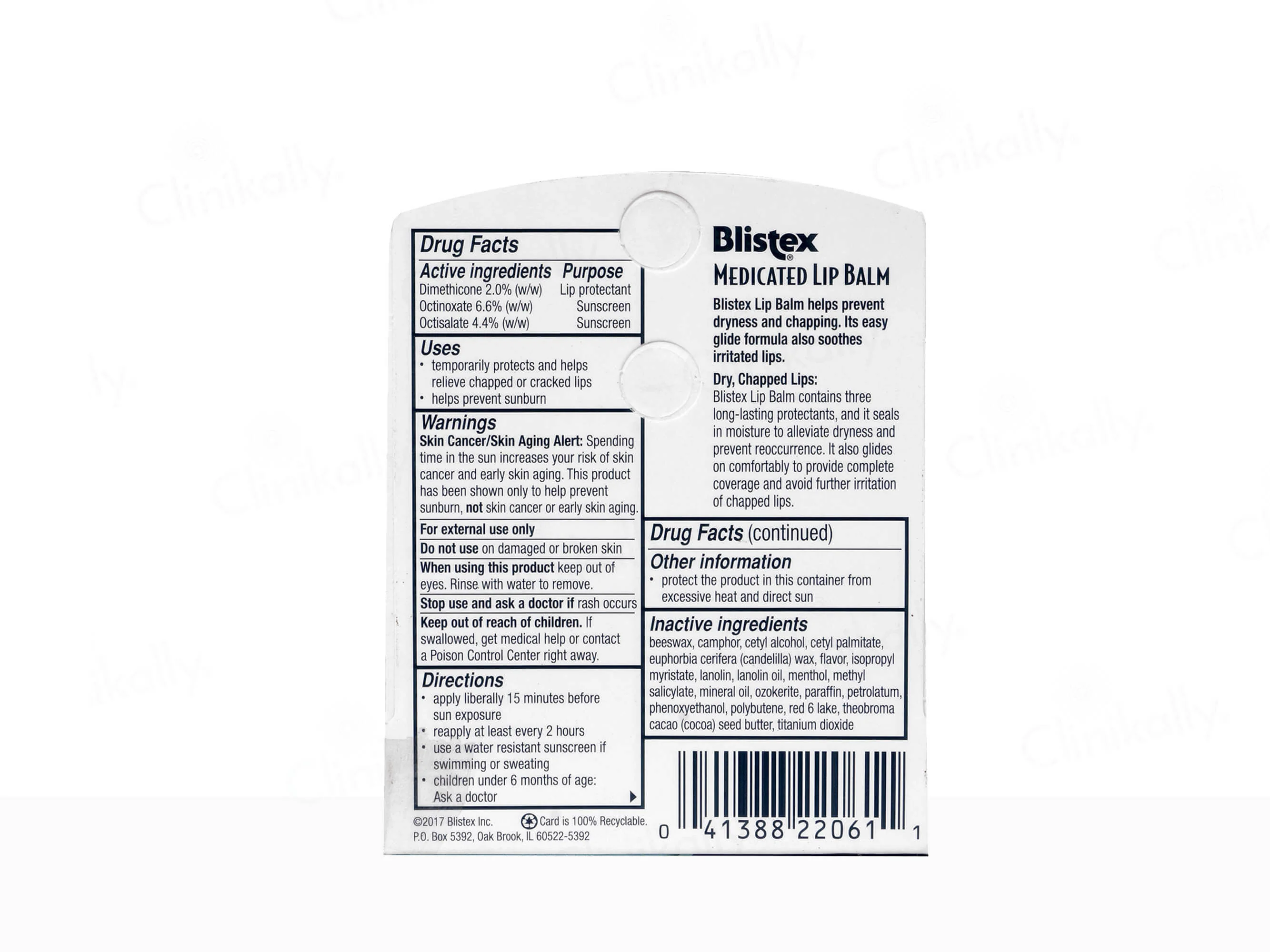 Blistex Medicated Lip Balm SPF 15 - Image 3